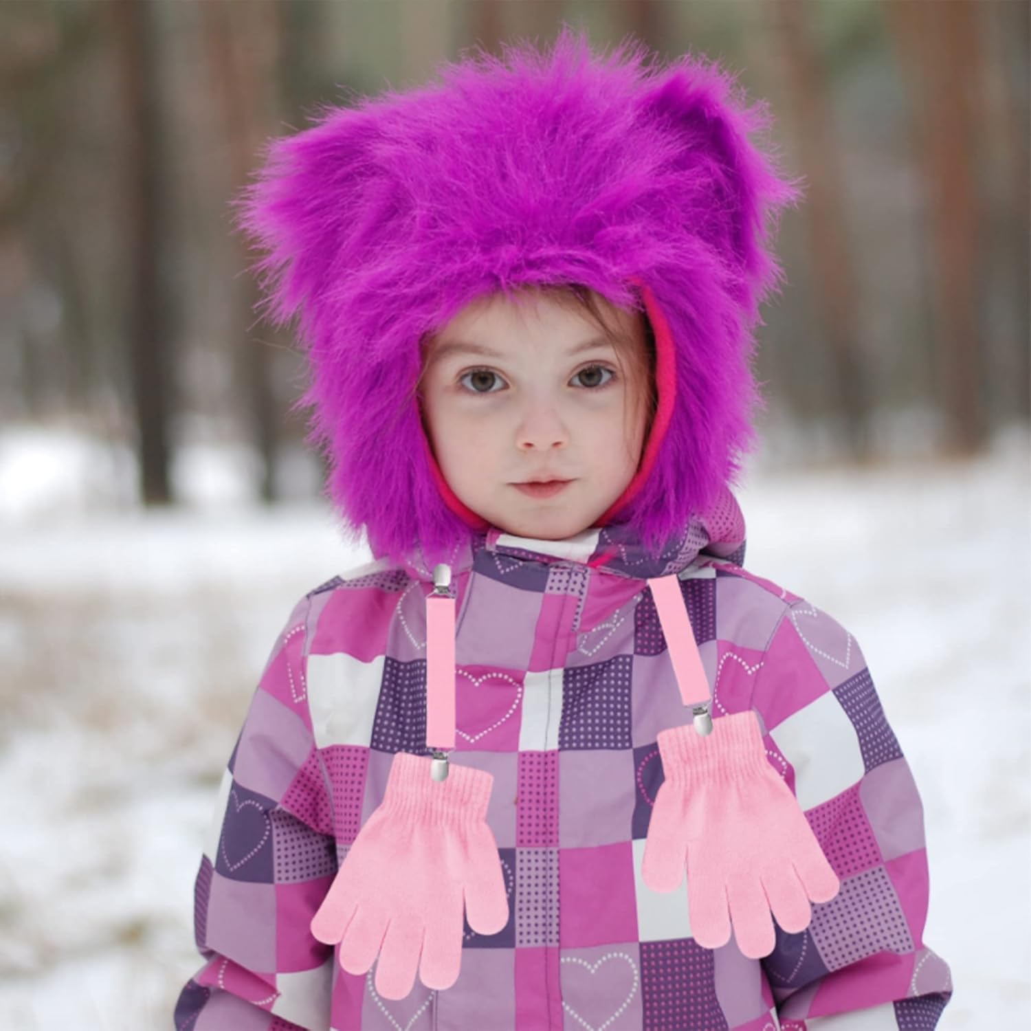 UTTPLL Stainless Steel Glove Clips for Kids Winter Mittens Clips