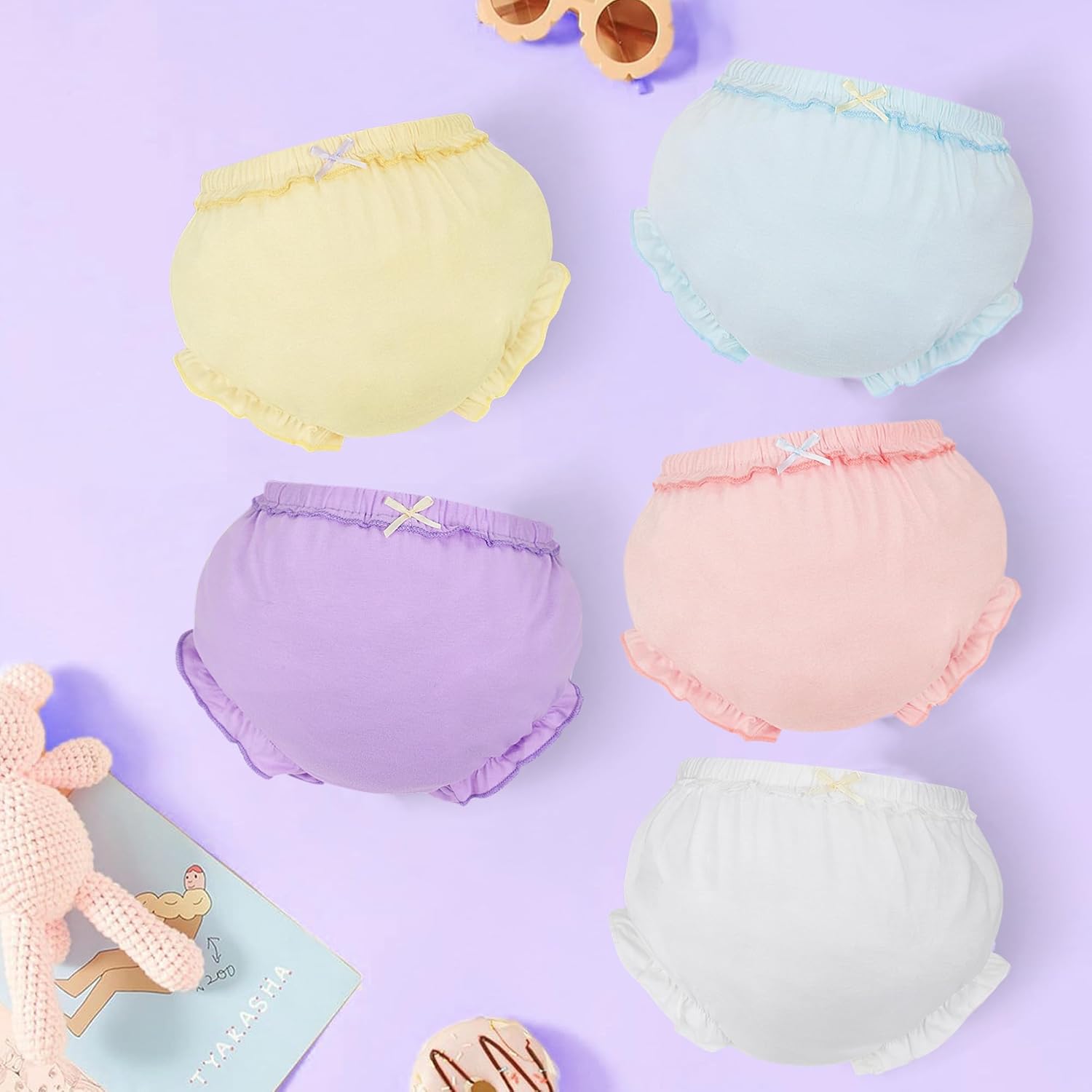 Billion Xin Soft Cotton Toddler Diaper Covers with Ruffled Design