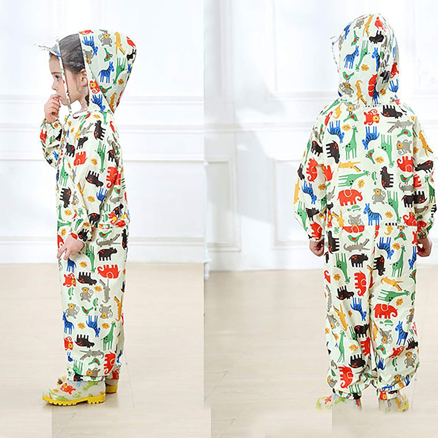 Rainy Day Sleeveless Coverall for Kids