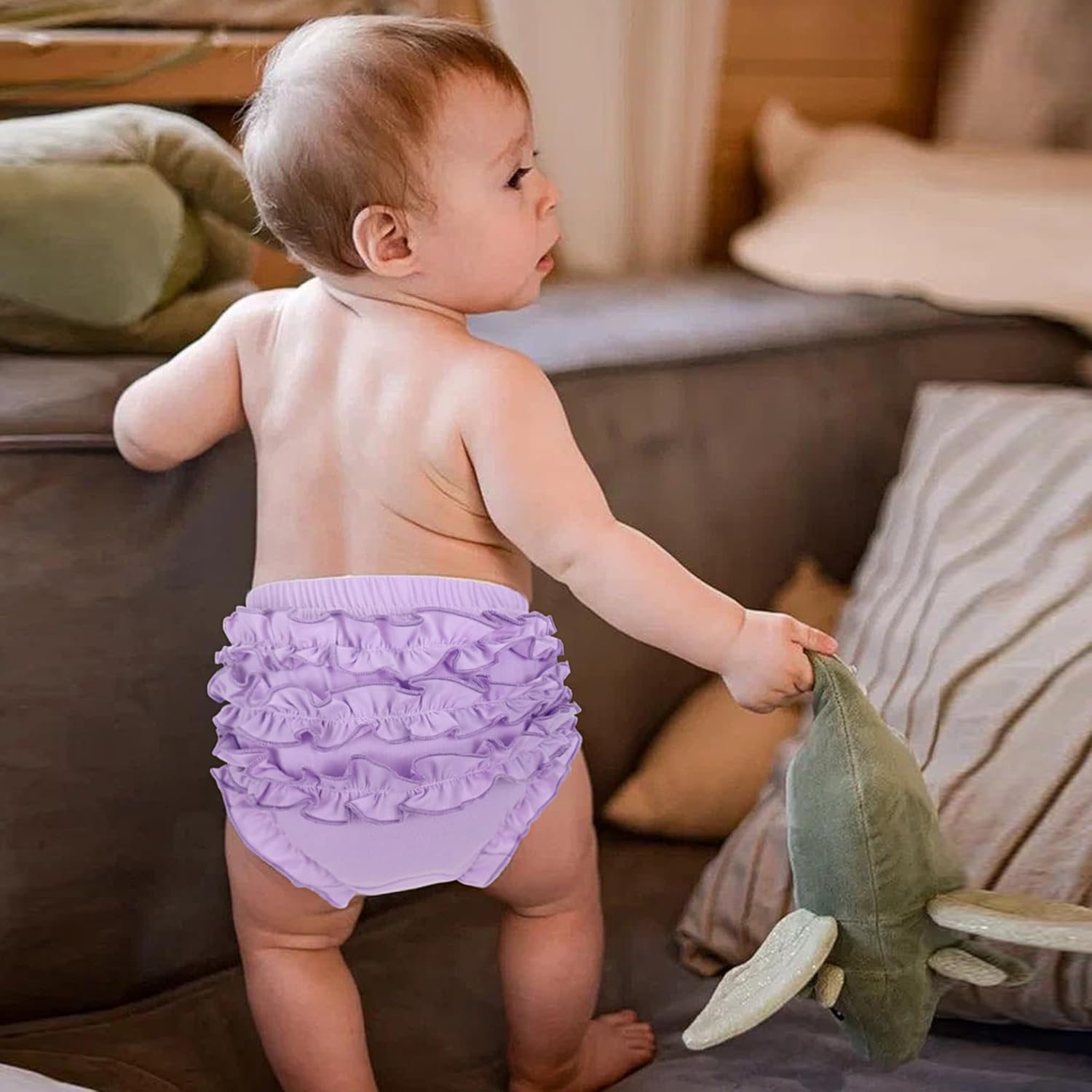 Perfect Gift for Baby - Cute Ruffle Diaper Covers x5