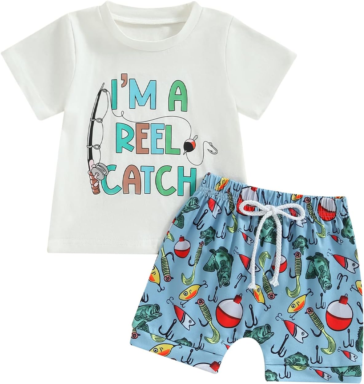 Kupretty Toddler Boys Casual Summer Outfit Set