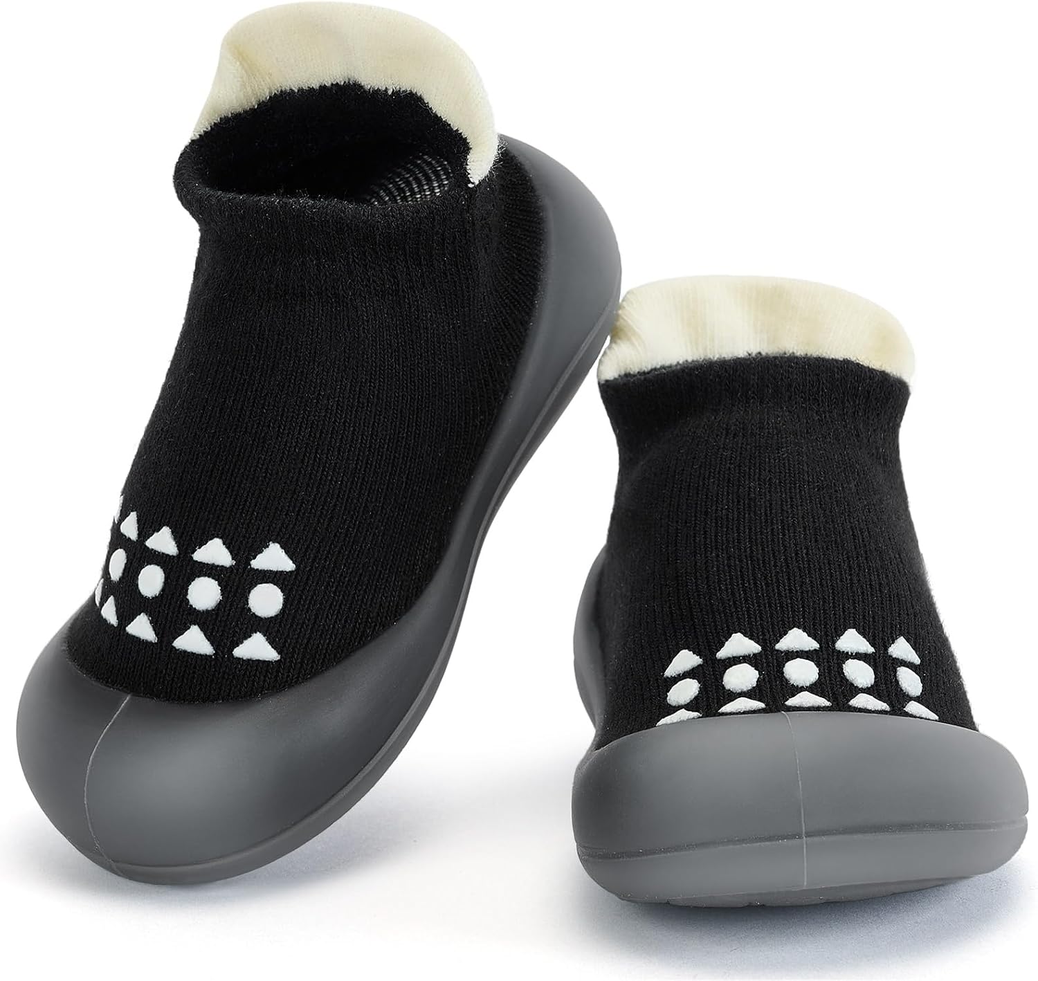 BACSAC Soft Rubber Non-Slip Walker Shoes for Toddlers