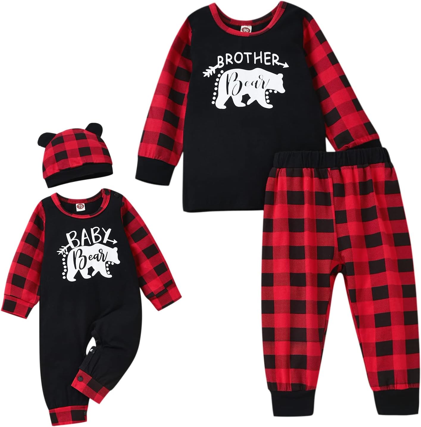 Aalizzwell Baby Romper Brother Set