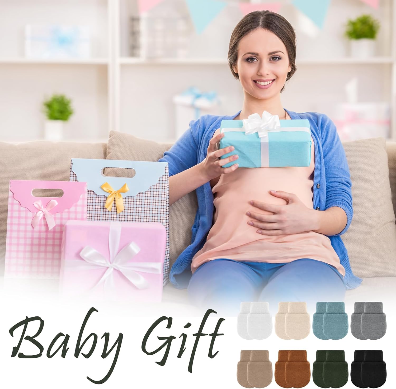 Perfect for growing soft no-scratch baby mittens