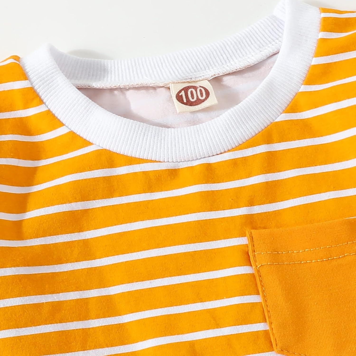 WUTYU Girls Boys Striped Raincoat for Toddlers 6-12 Months Yellow