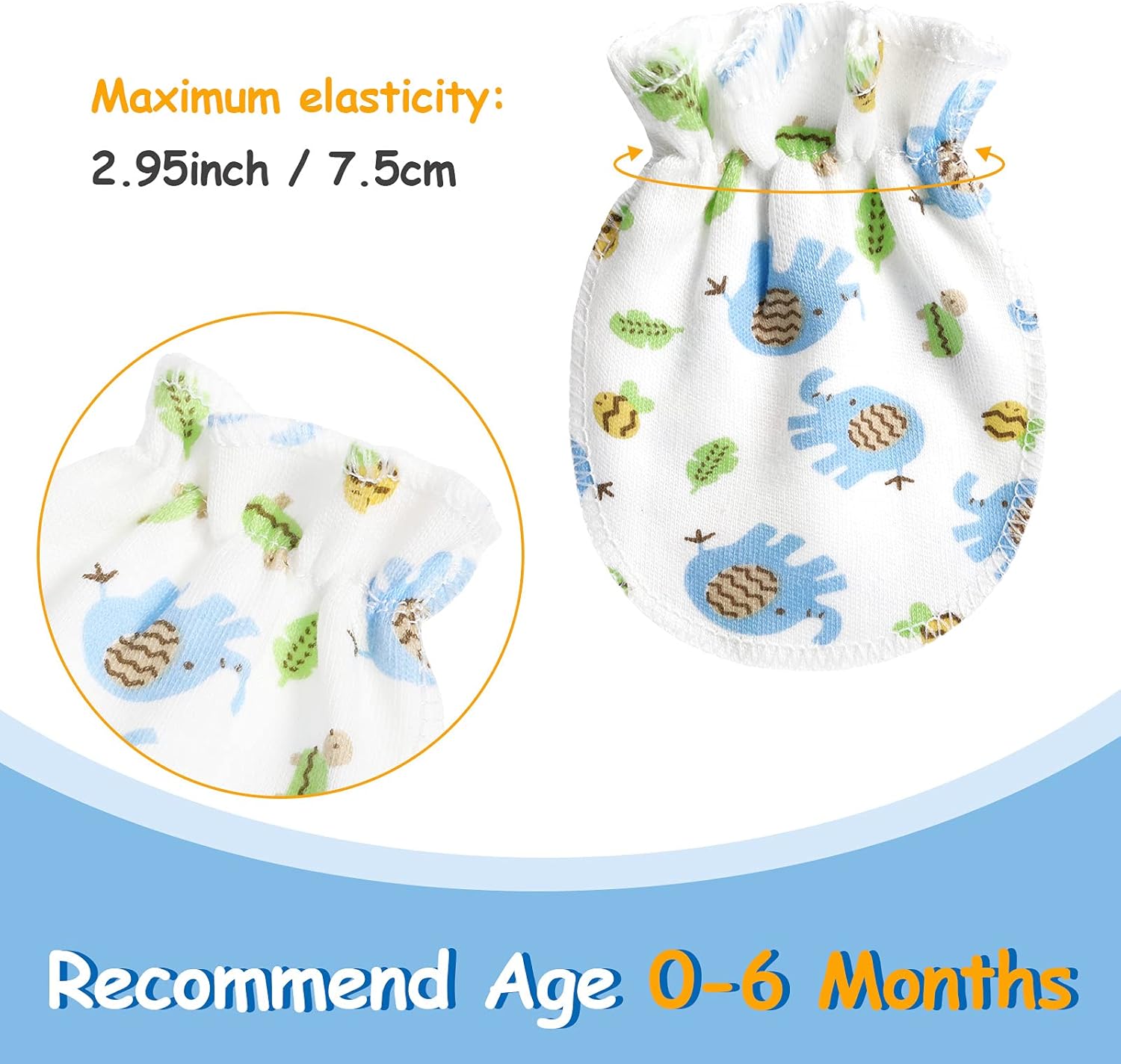 Geyoga 24-Pair Newborn Gloves Soft Stretchy