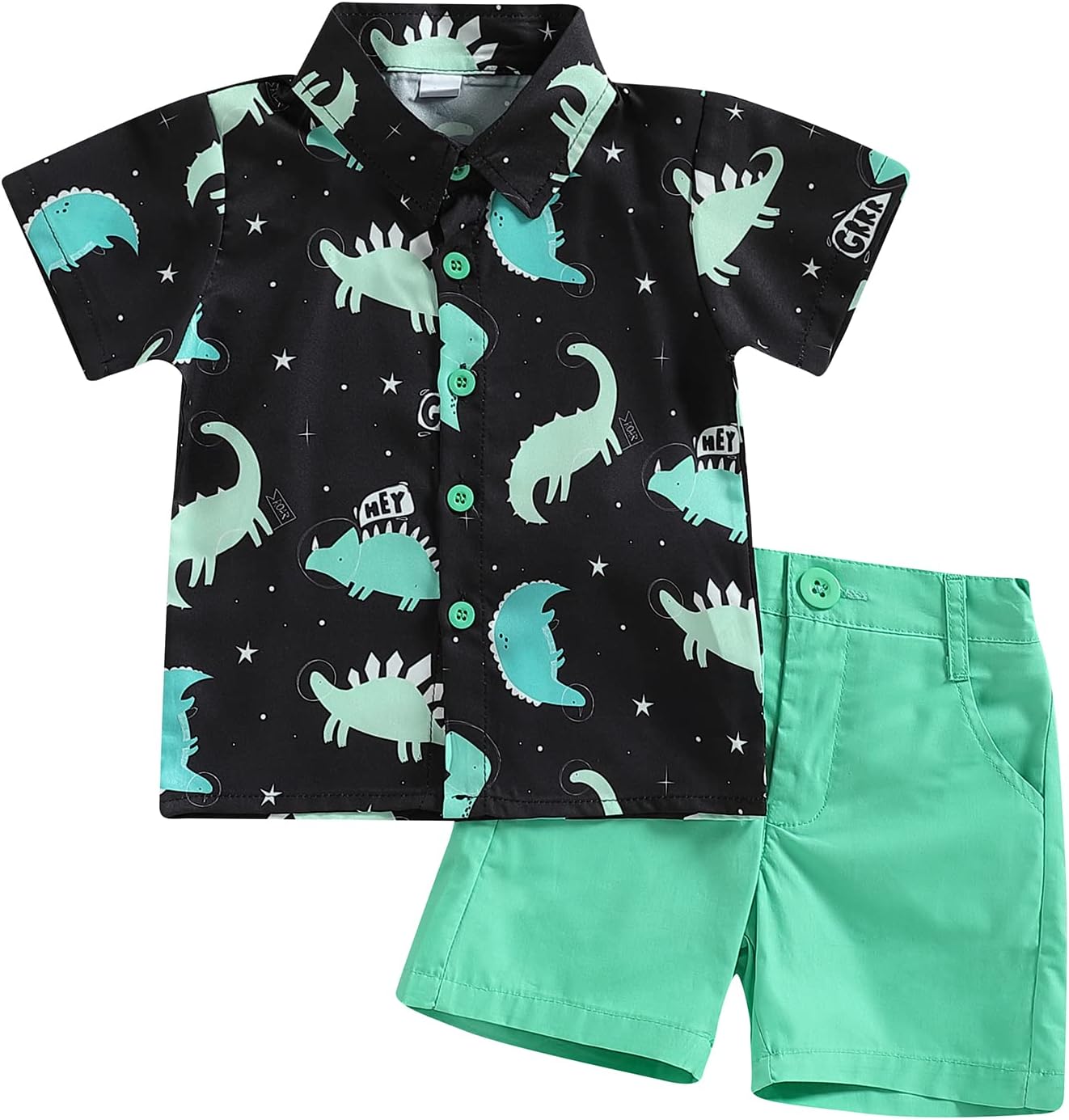 Tsnbre Dinosaur-Themed Toddler Boy Clothing Set
