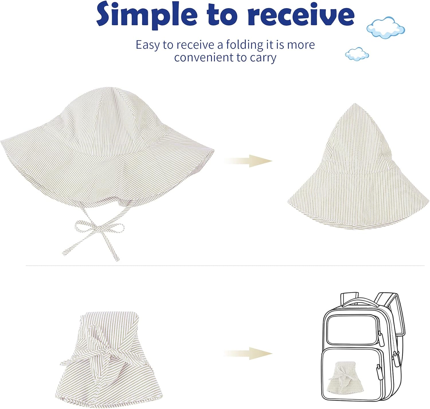 Zando Toddler UV Protection Sun Hat