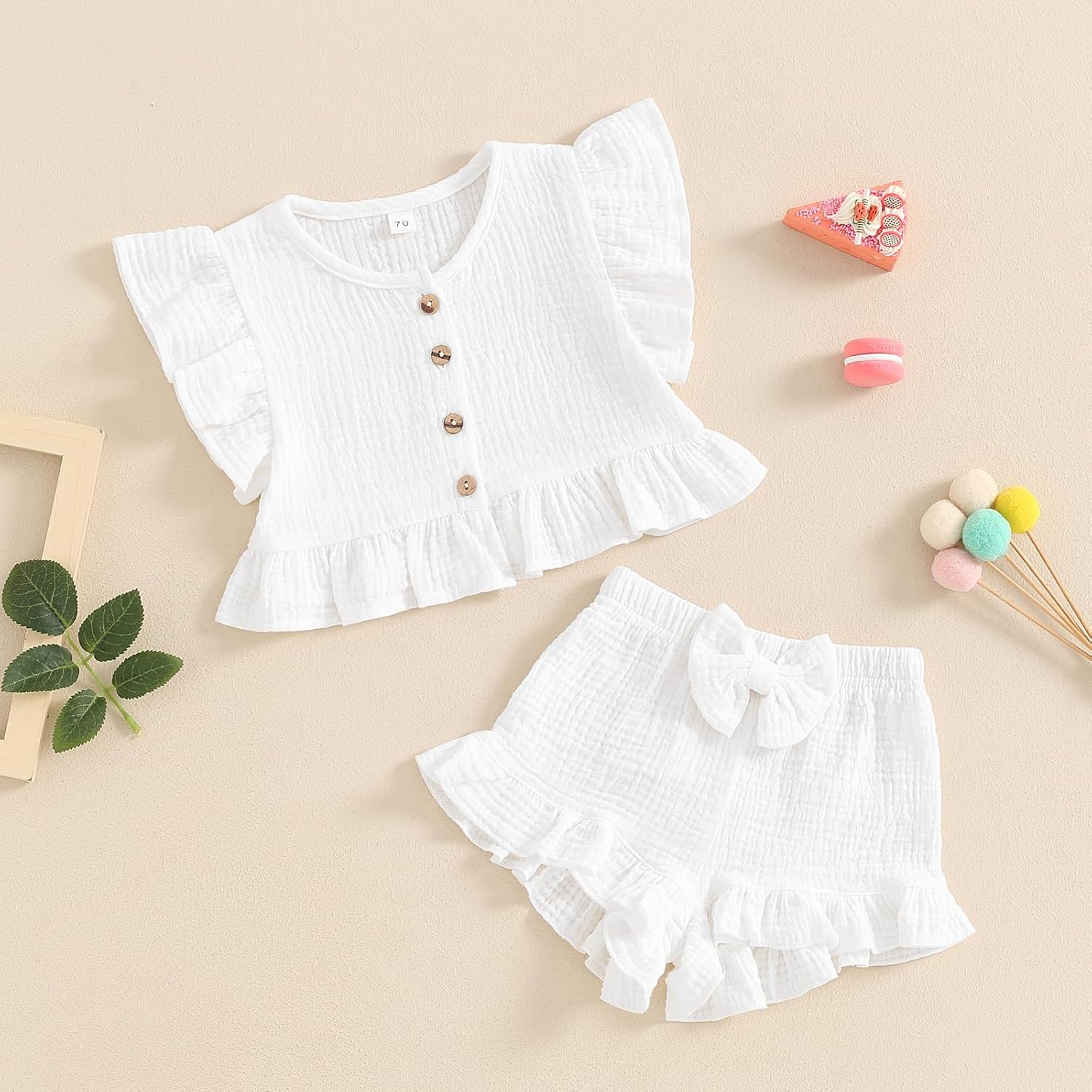 Summer Fun Ruffle Sleeveless Set