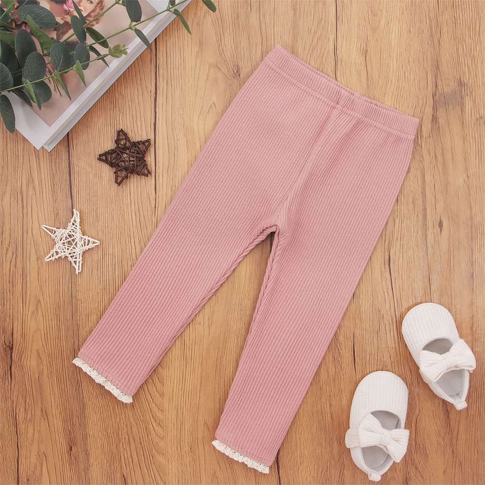 Adorable Toddler Girls Ruffle Lace Tights
