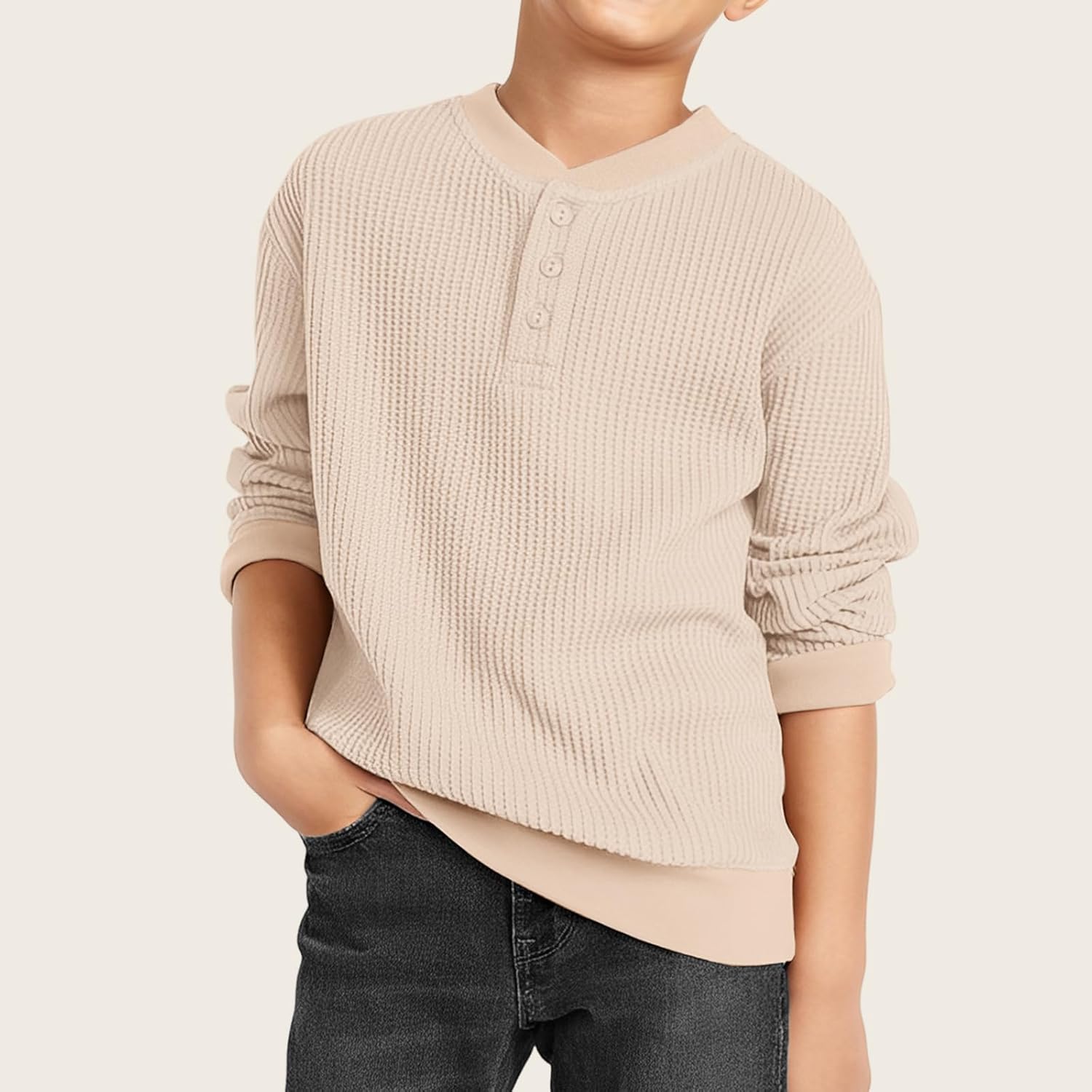 Perfect Friendship - Waffle Sweatshirt for Toddler Boys Girls