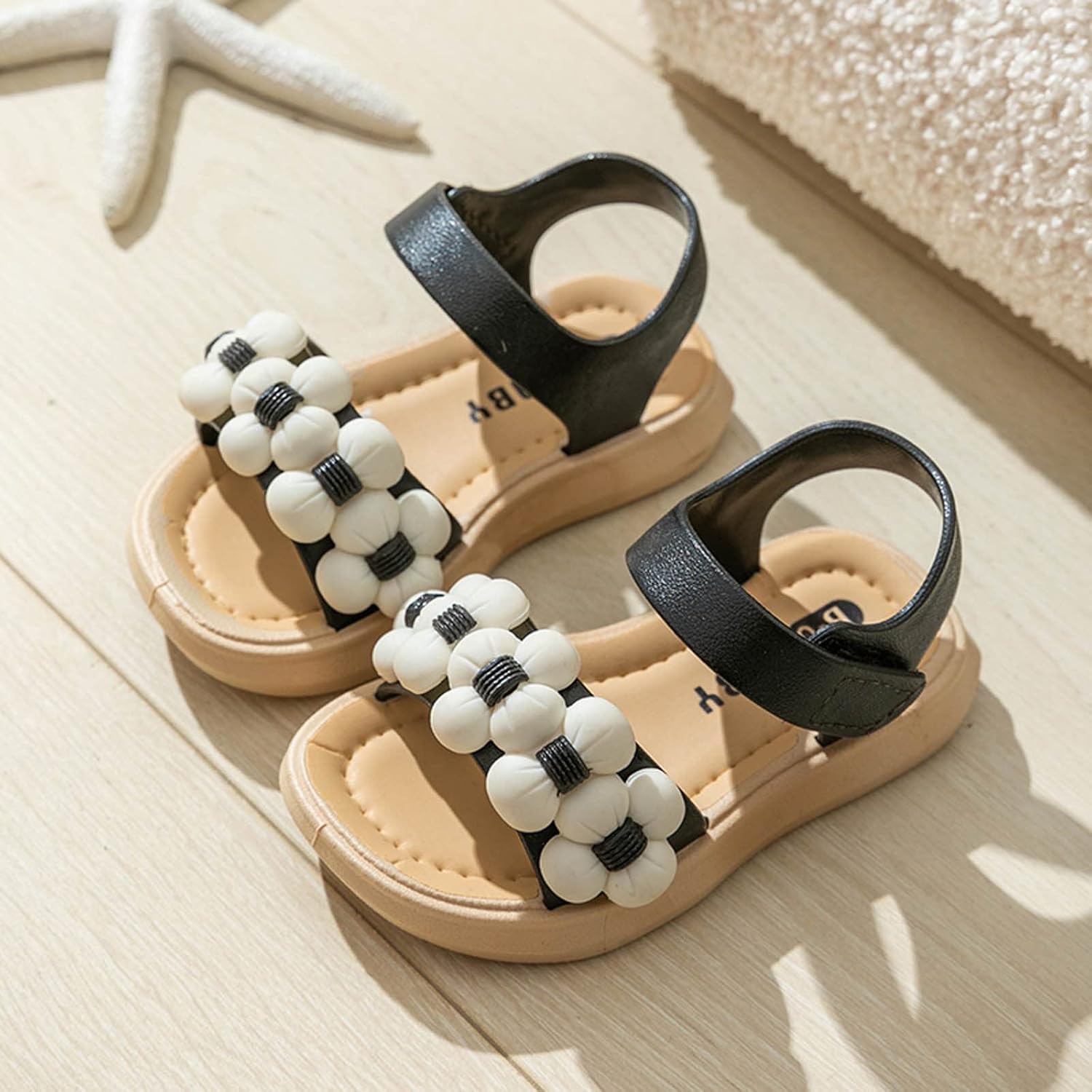 Perfect for Summer Comfortable Stylish Toddler Sandals with Flowers