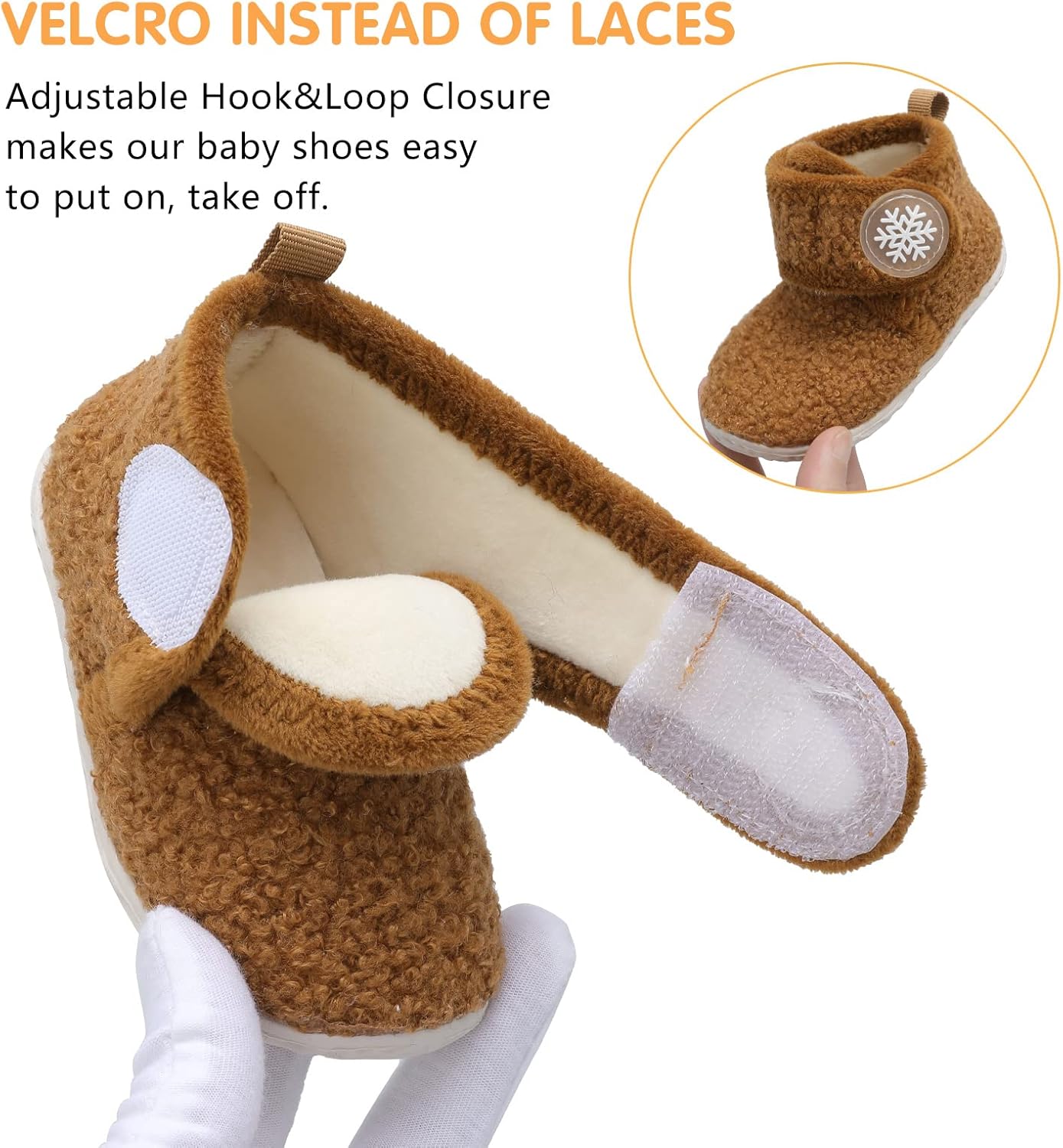 Warm Non-Slip Baby Booties for Walkers