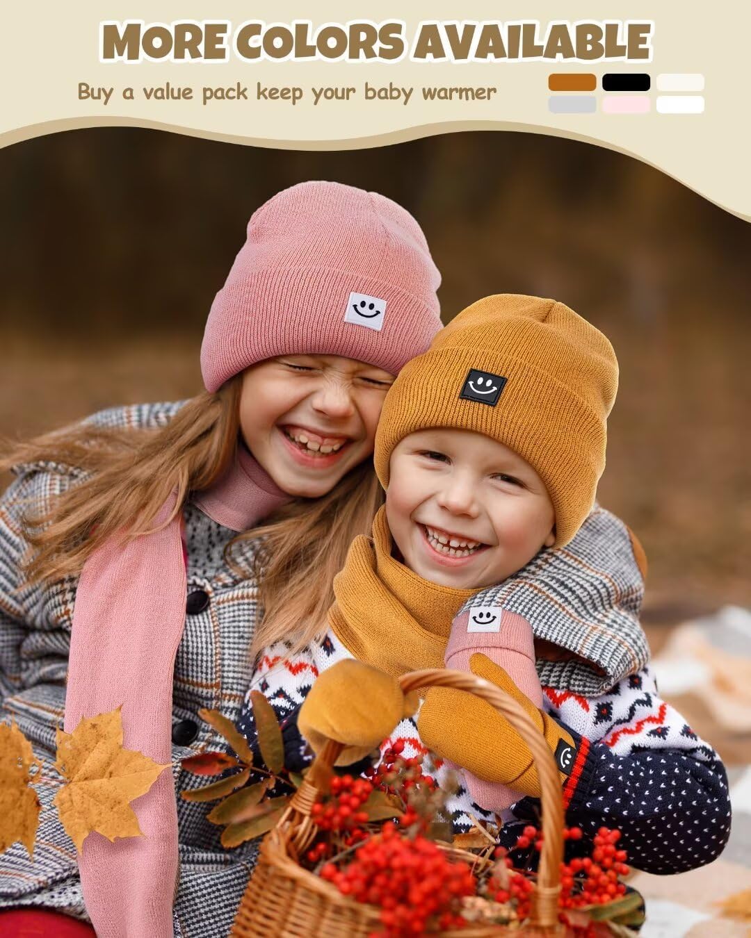 Warm Cozy 3-in-1 Baby Winter Set for Girls Boys