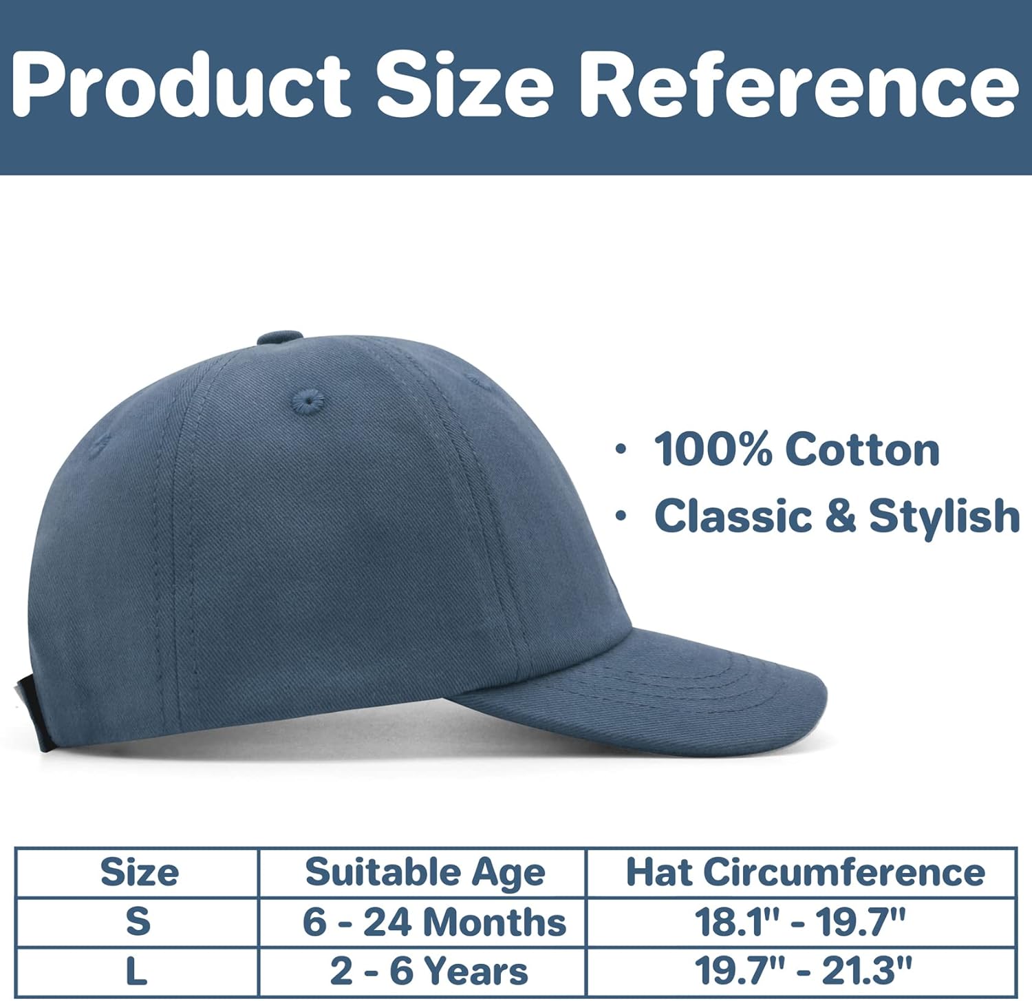 QIKQIK Baby Baseball Cap Sun Protection for Toddler