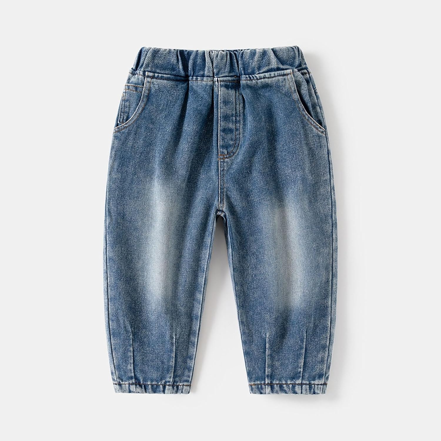 Machine Washable Casual Jeans for Toddler Boy Girl