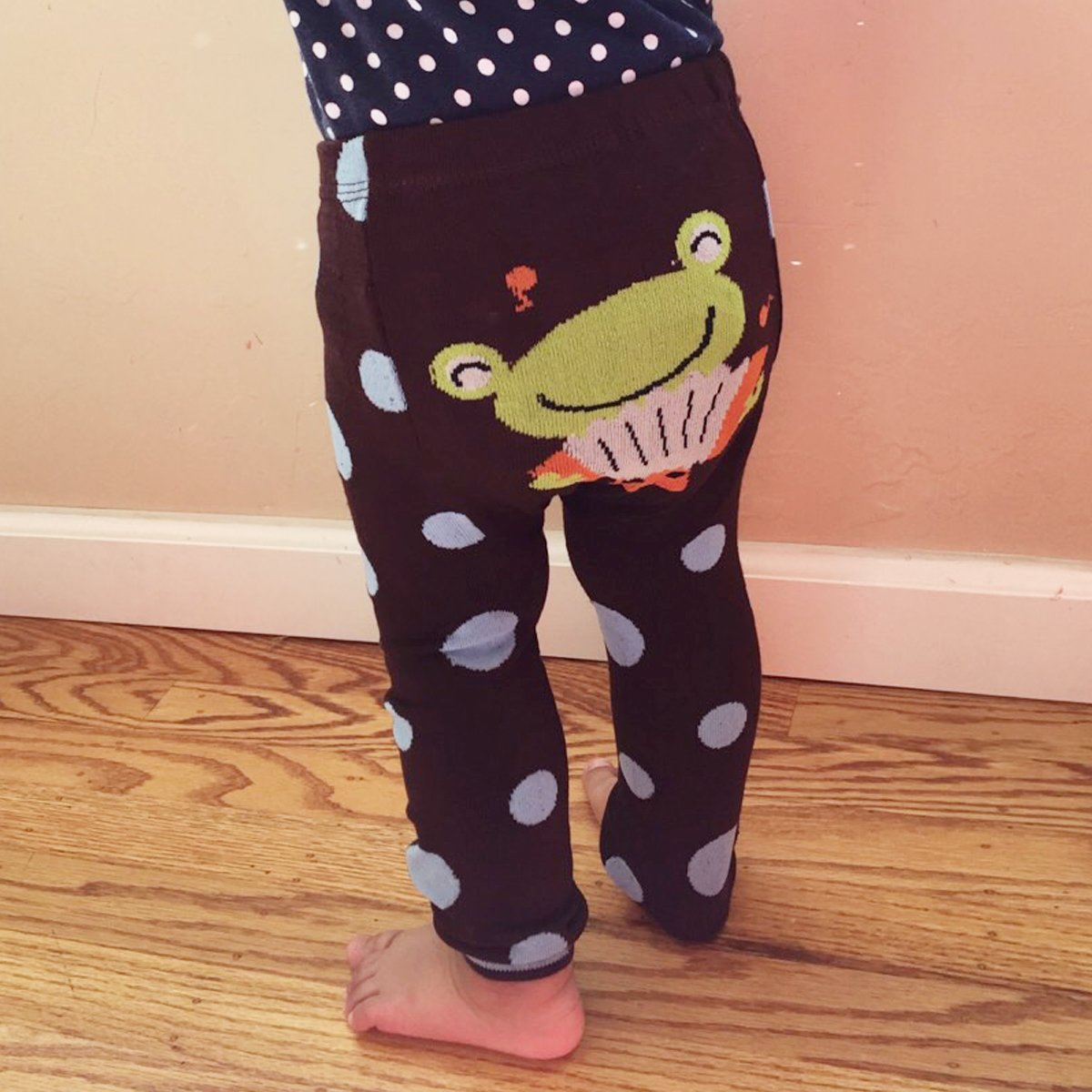 Wrapables Baby Toddler Leggings 123 Elephant - 6 to 12 Months