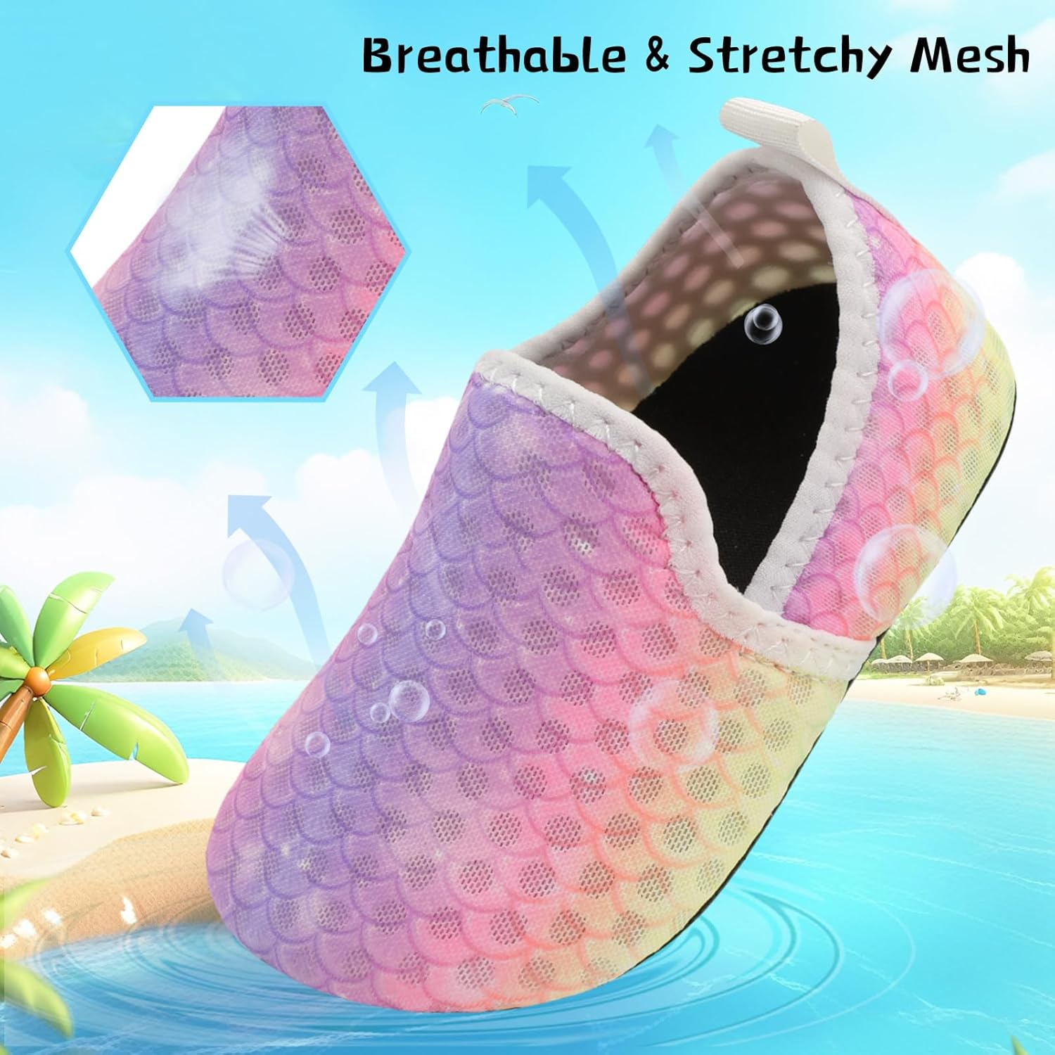 Quick Dry Anti-Slip Toddler Water Shoes