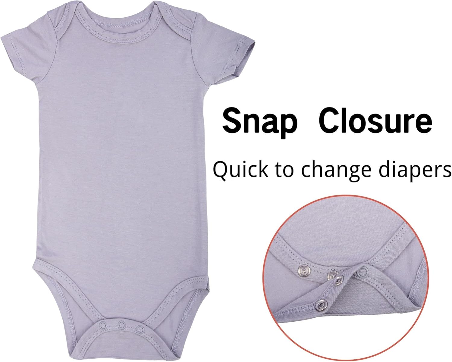Guisby Baby Short Sleeve Bodysuit
