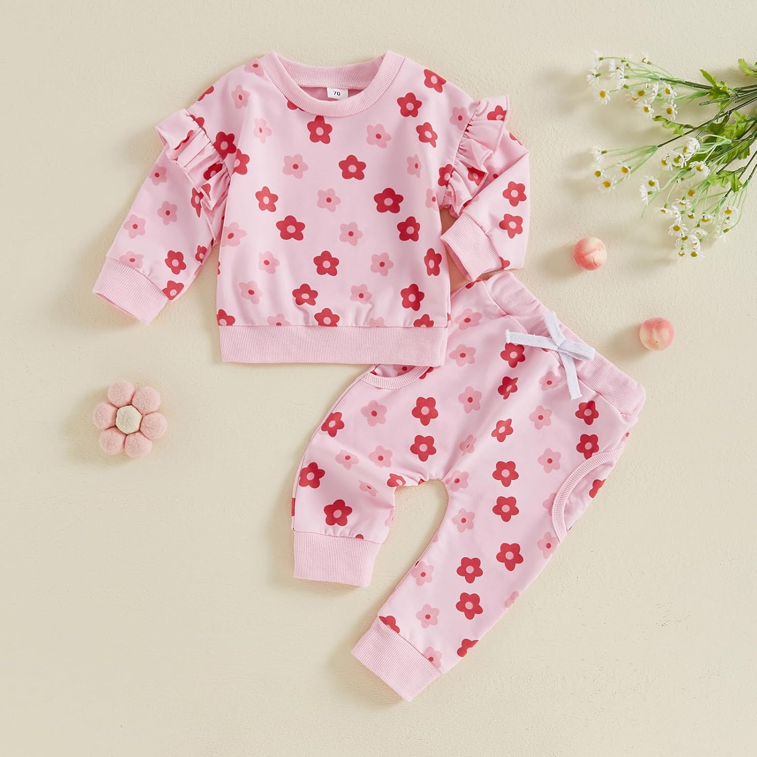 Afunbaby - Fall Crewneck Sweatshirt Pants Set Christmas Traditions in Style