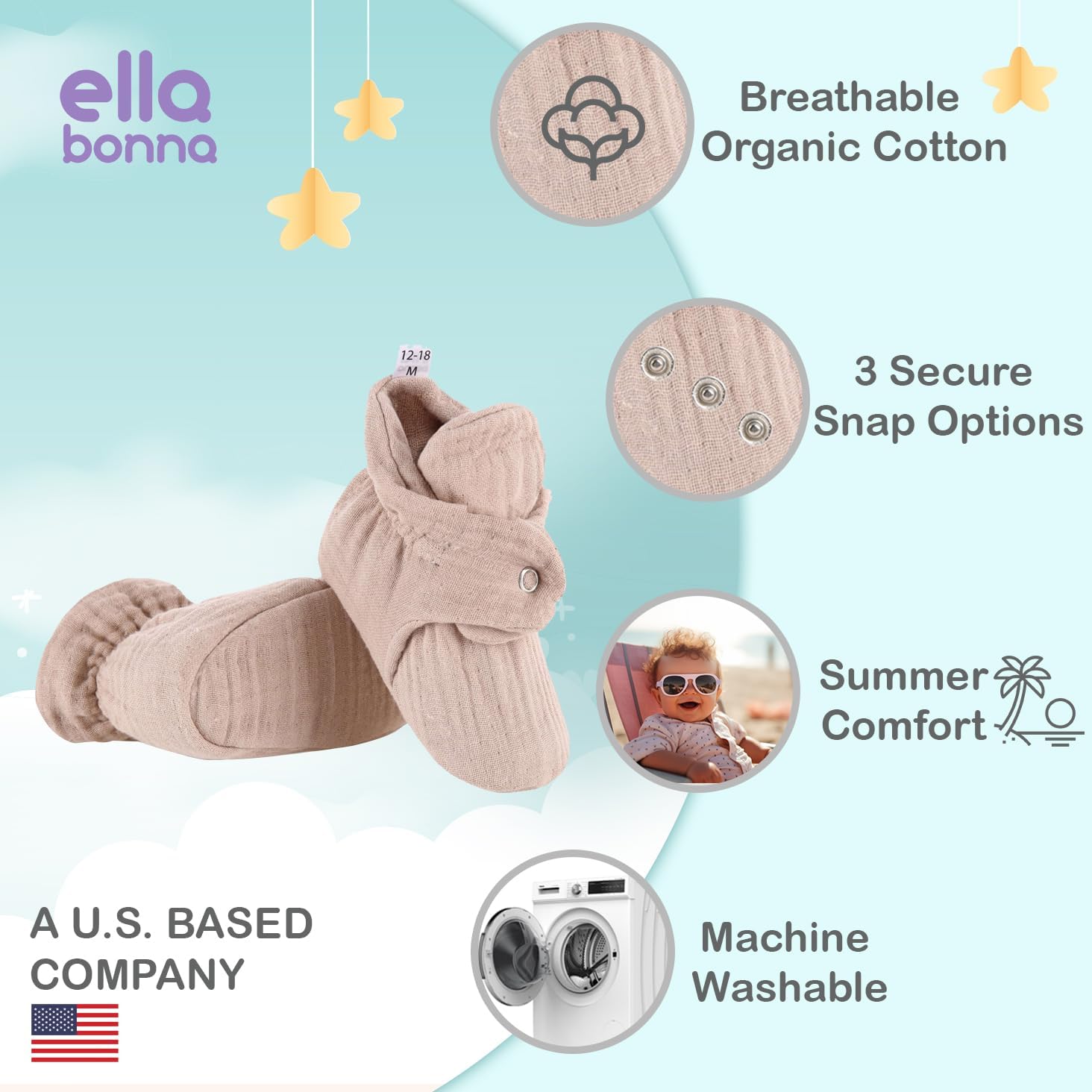Ella Bonna Baby Booties
