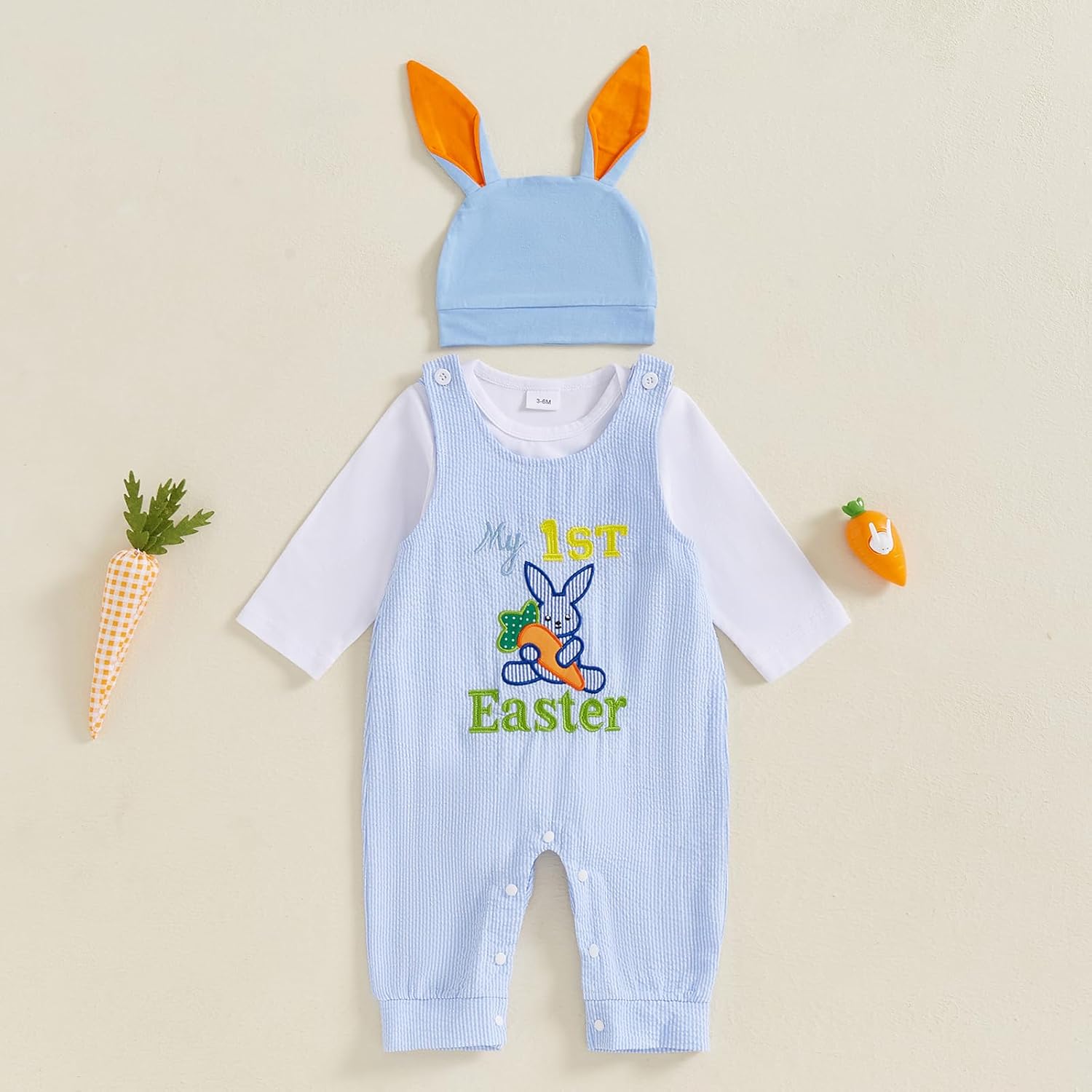 My First 4th of July Baby Boy Outfit Romper Plaid Overall Pants Set