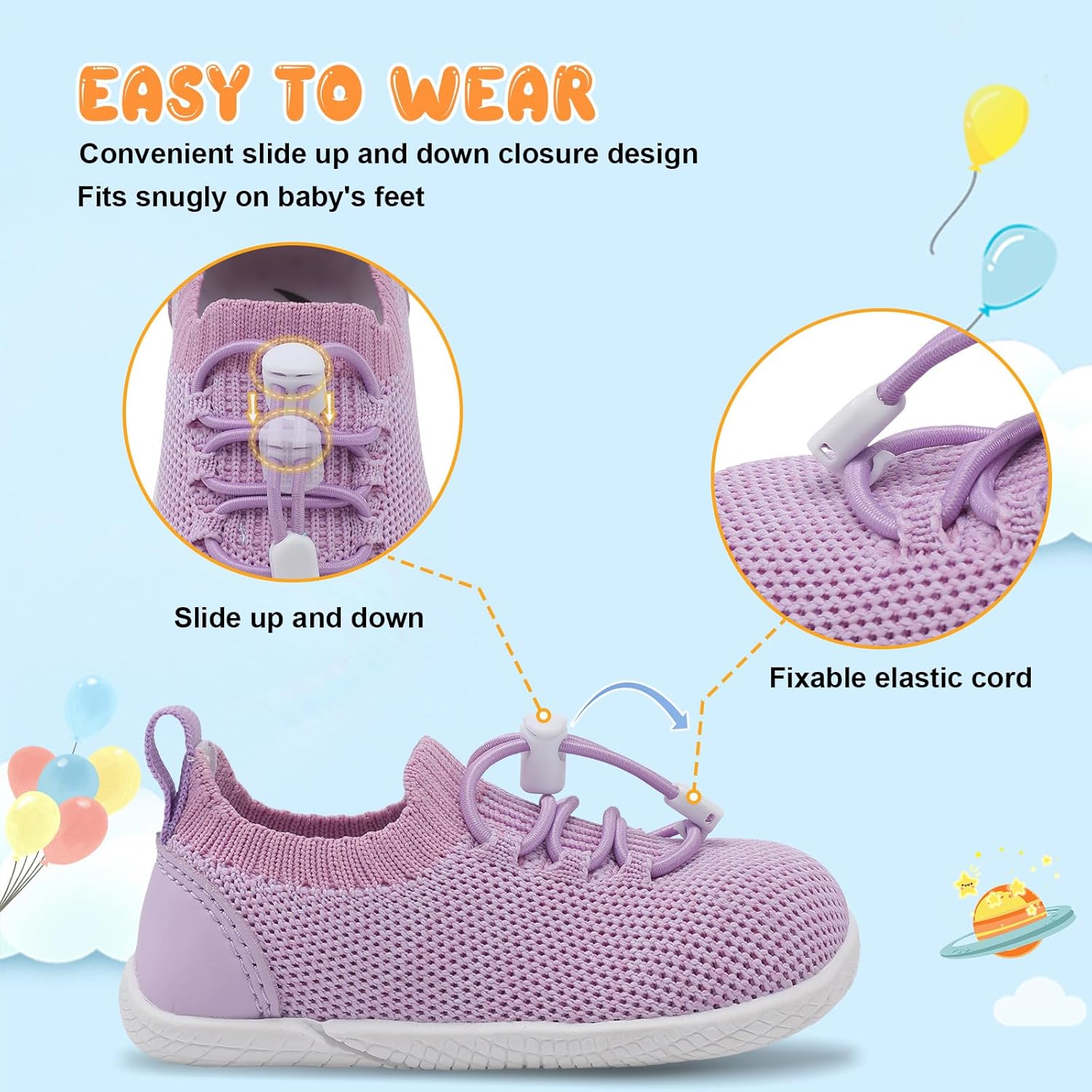 FEETCITY Baby First Walking Shoes Lightweight Comfort for Babys First Steps