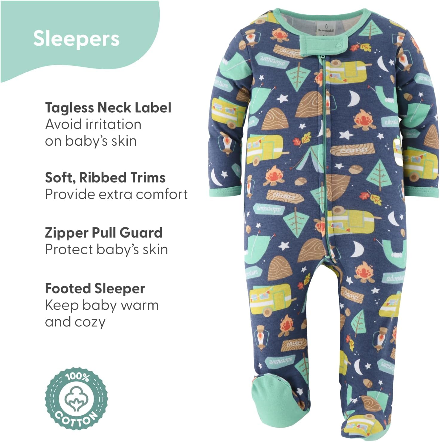 The Peanutshell Layette Gift Set - 30 Piece for Newborn Boys Girls