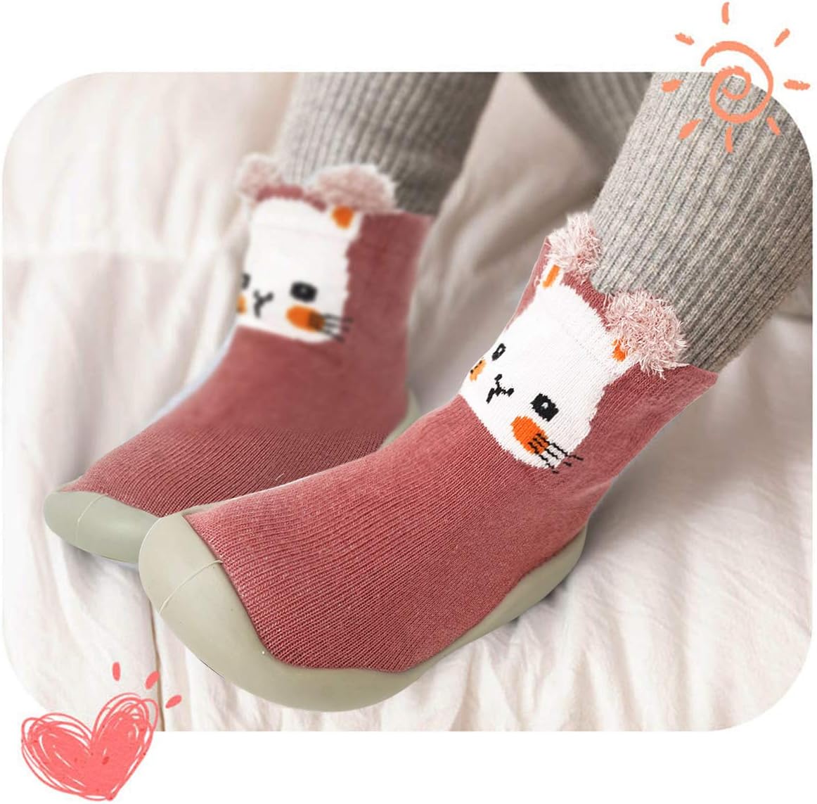 Long-Lived Baby Slipper and Sock Set