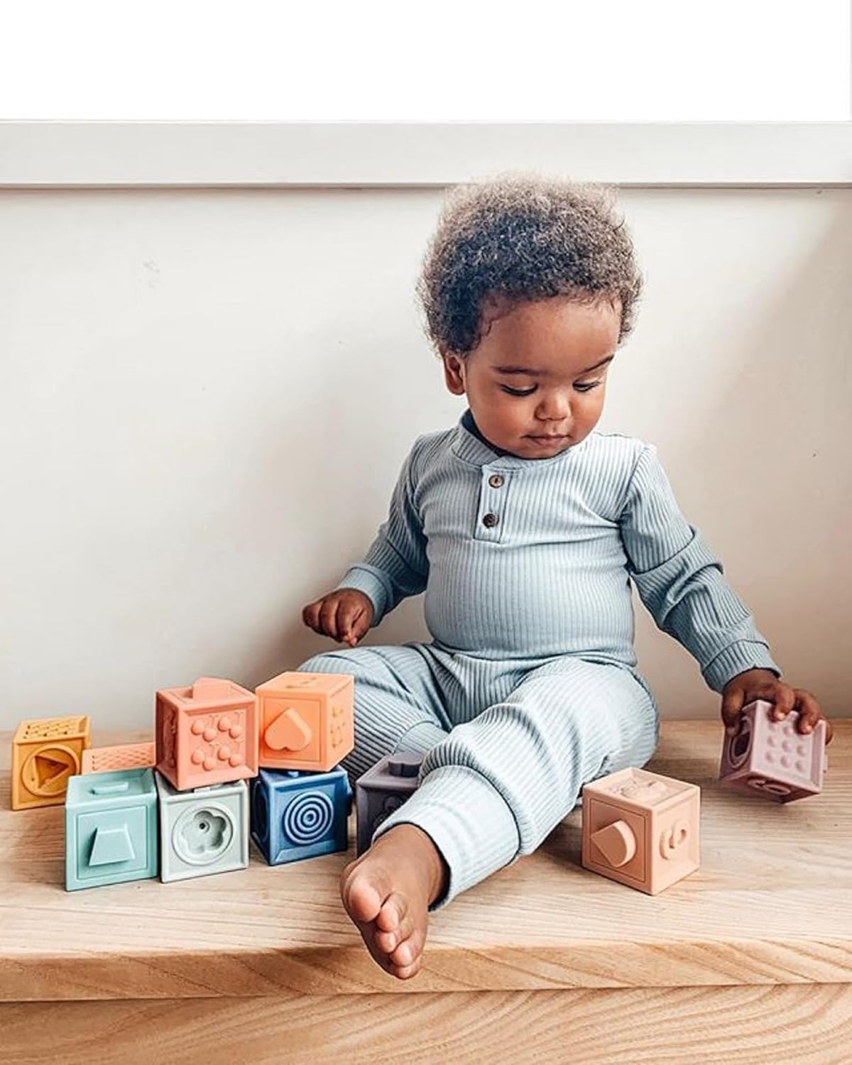 Soft Knitted Baby Romper Set