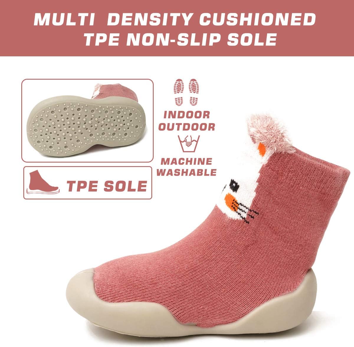 Long-Lived Baby Slipper and Sock Set