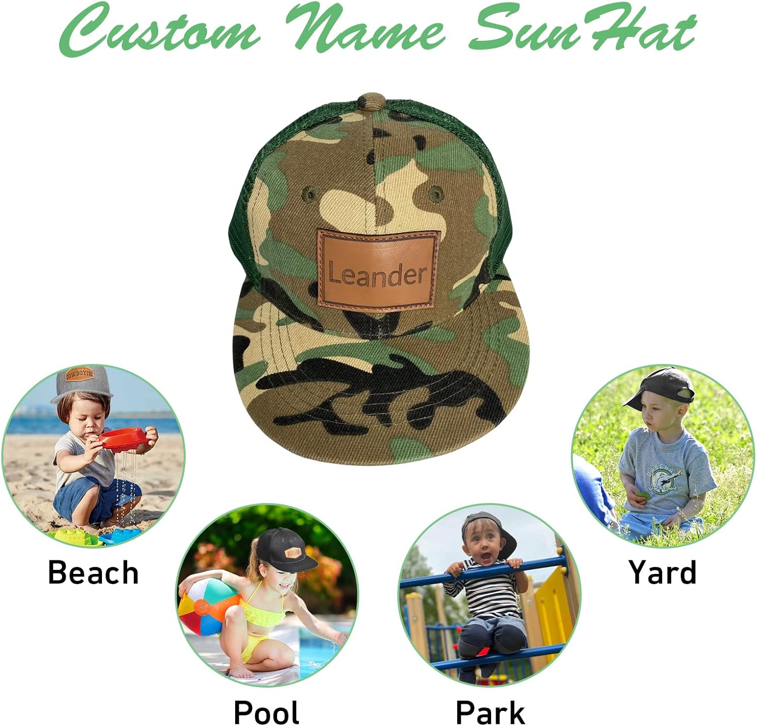 Personalized Camo Toddler Baseball Cap