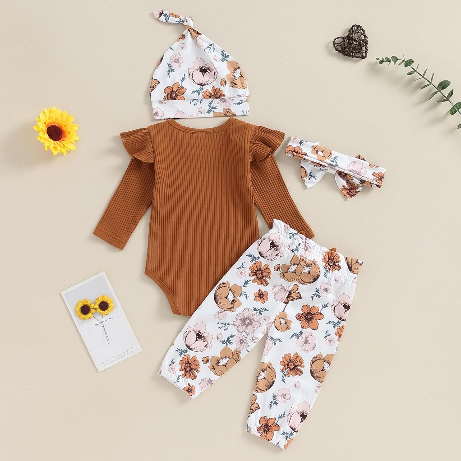 Hello World Newborn Outfit Set