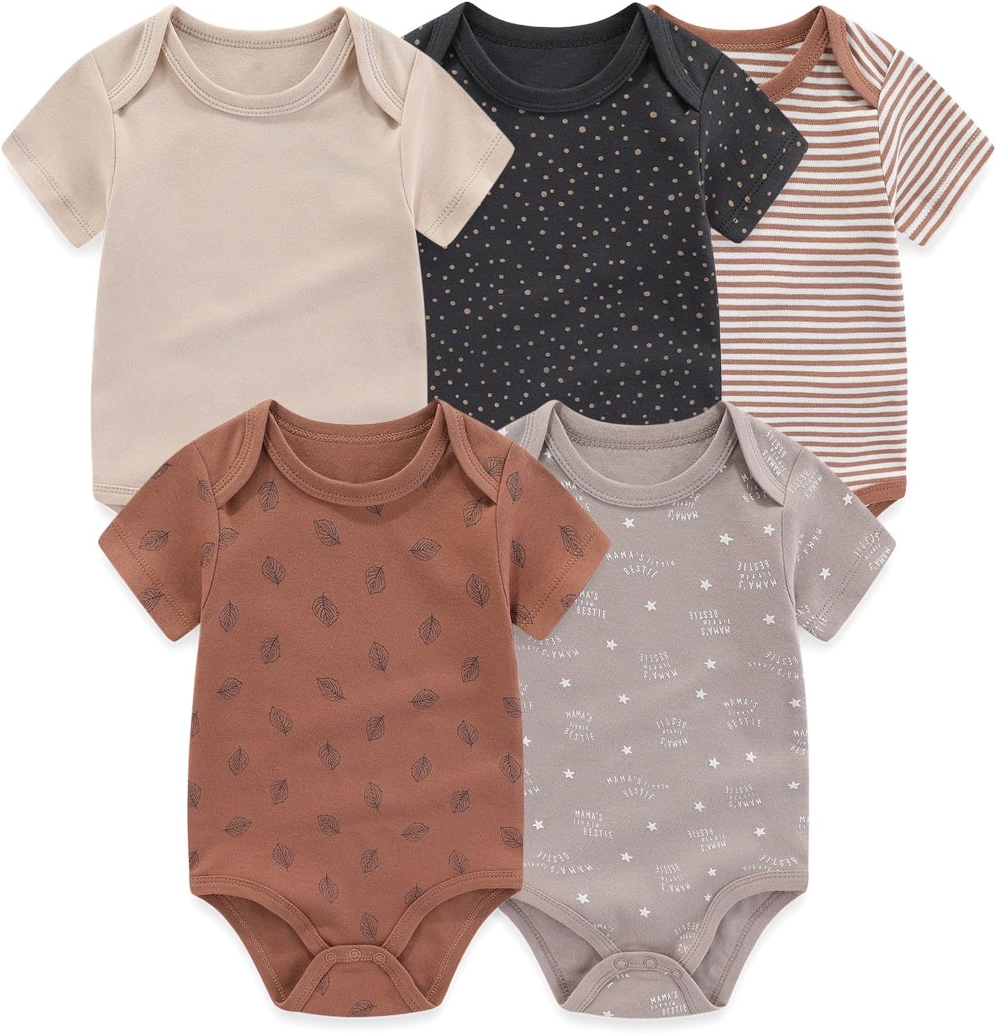 JELYLOVE Unisex Baby Boys Girls Bodysuits Sets 20-Piece
