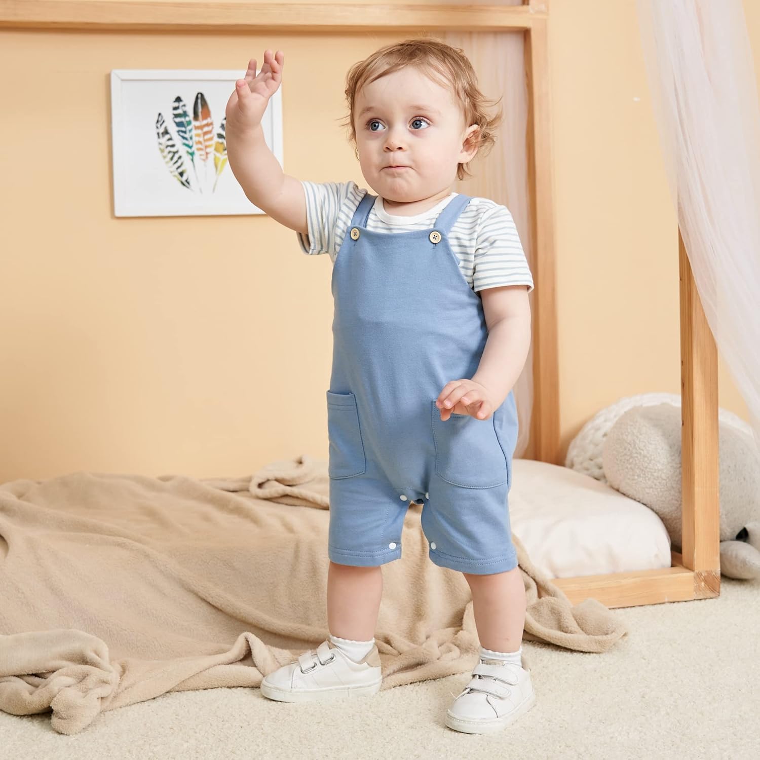 Infant Boys Summer Romper Set