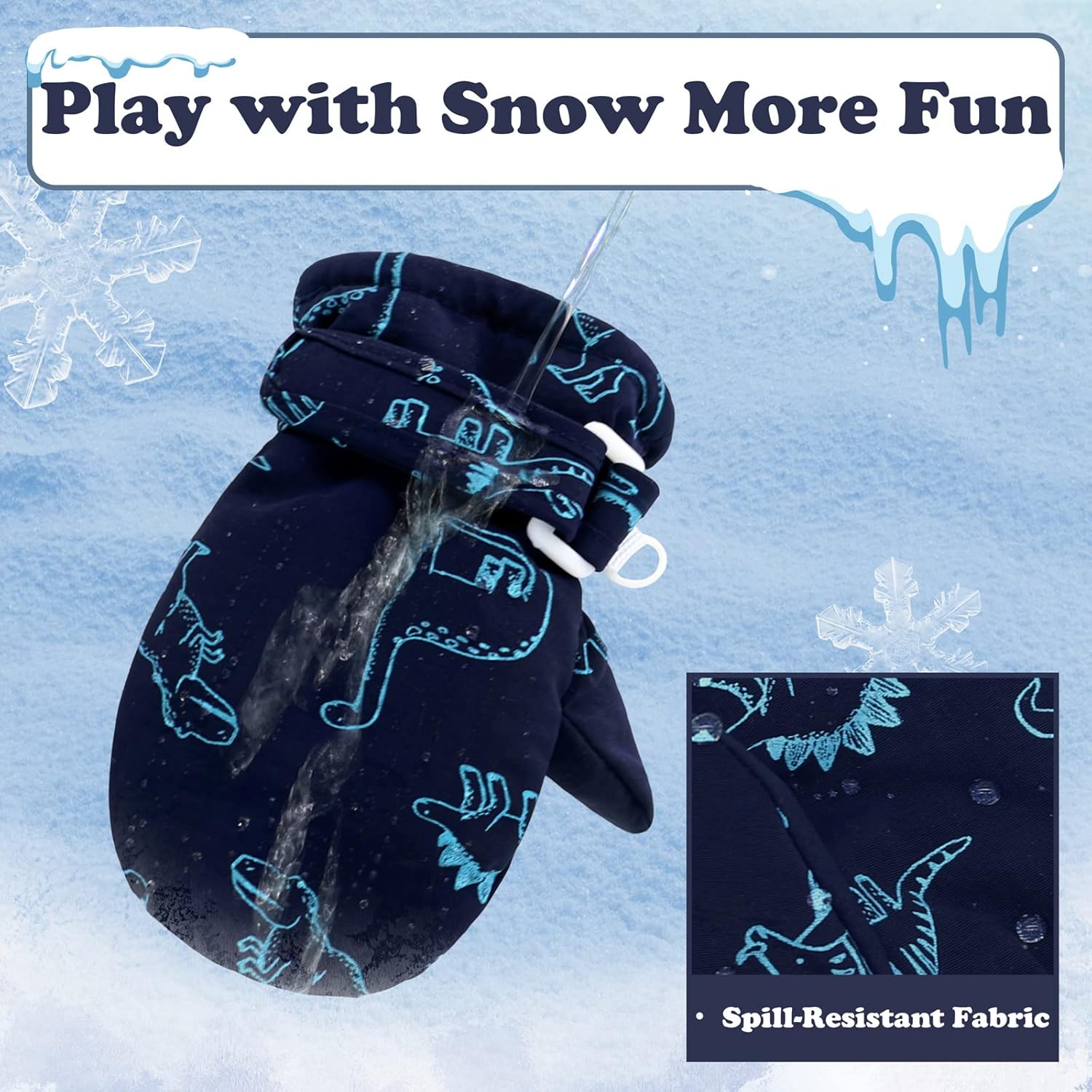Stay warm in Sarfel waterproof gloves for toddlers
