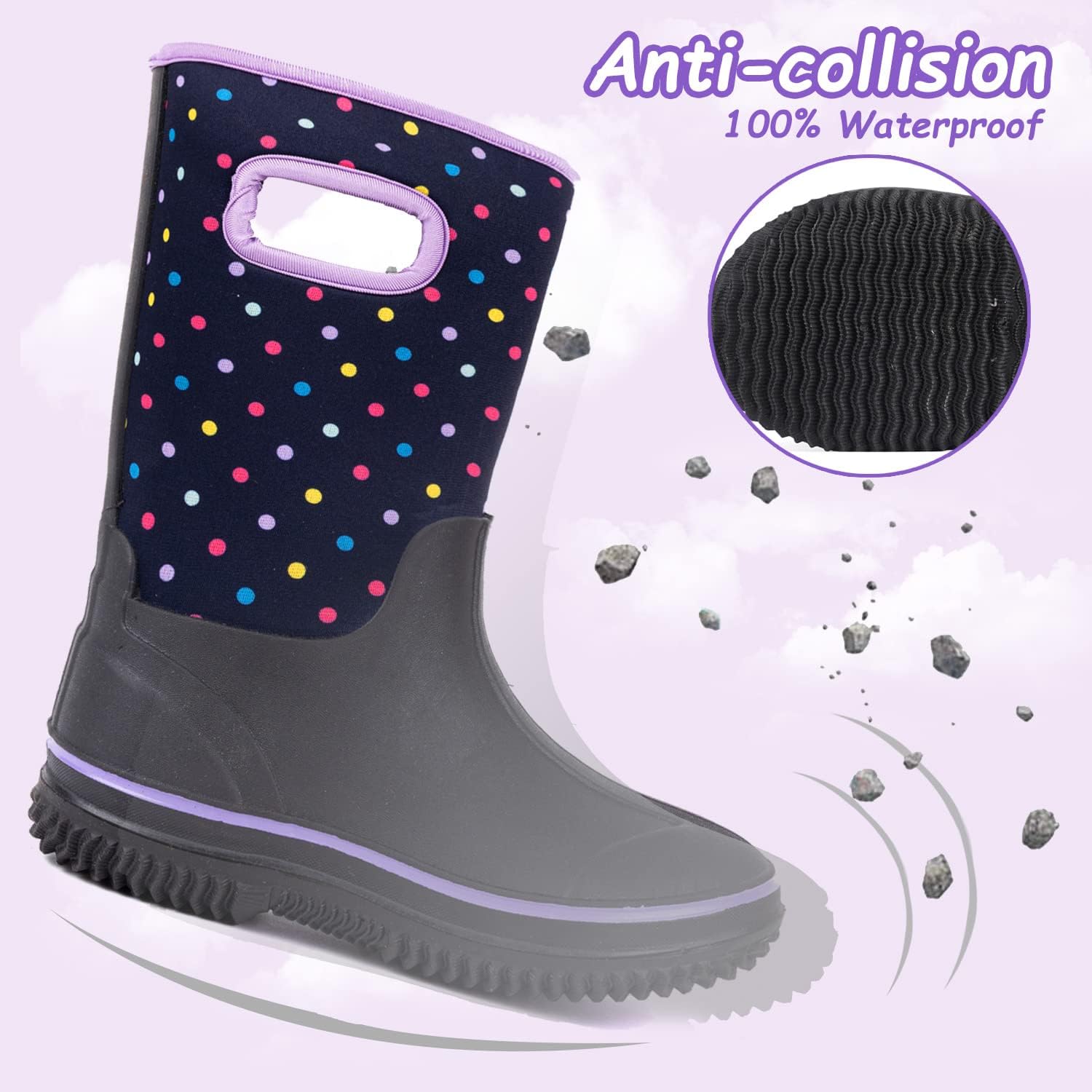 Outee Toddler Kids Rain Boot