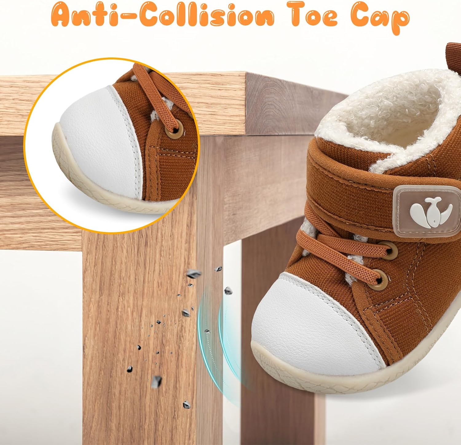 Warm Non-Slip Fleece Booties for Babies