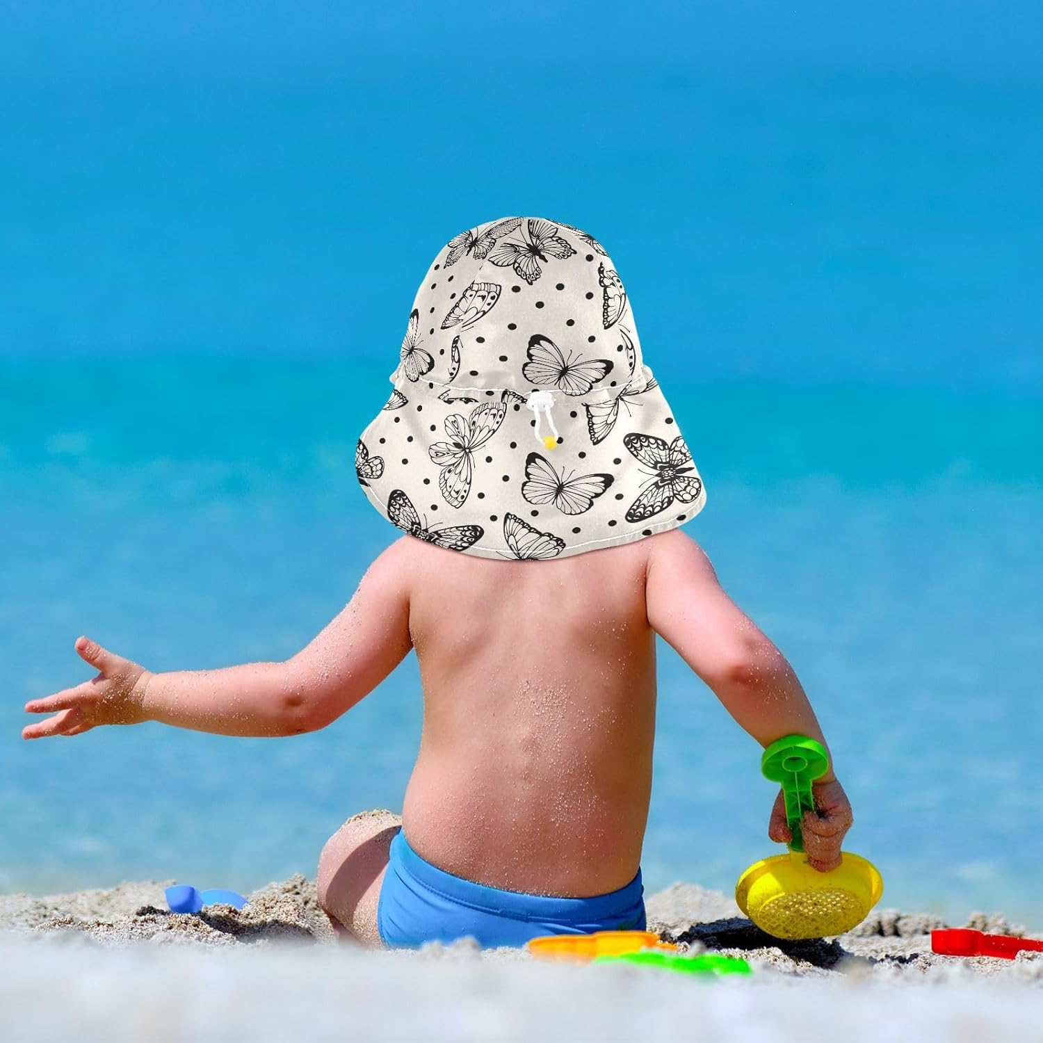 KLL Elegant Baby Boys Toddler Beach Hat UPF 50