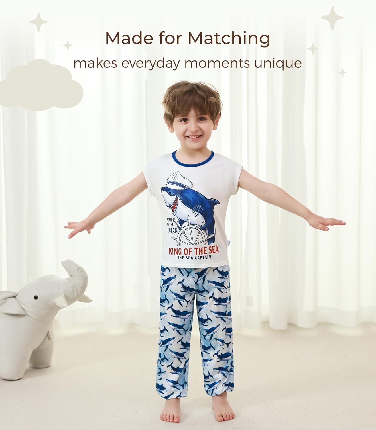DREAMHALO Toddler 2-5T Bamboo Viscose Tank Pants Set