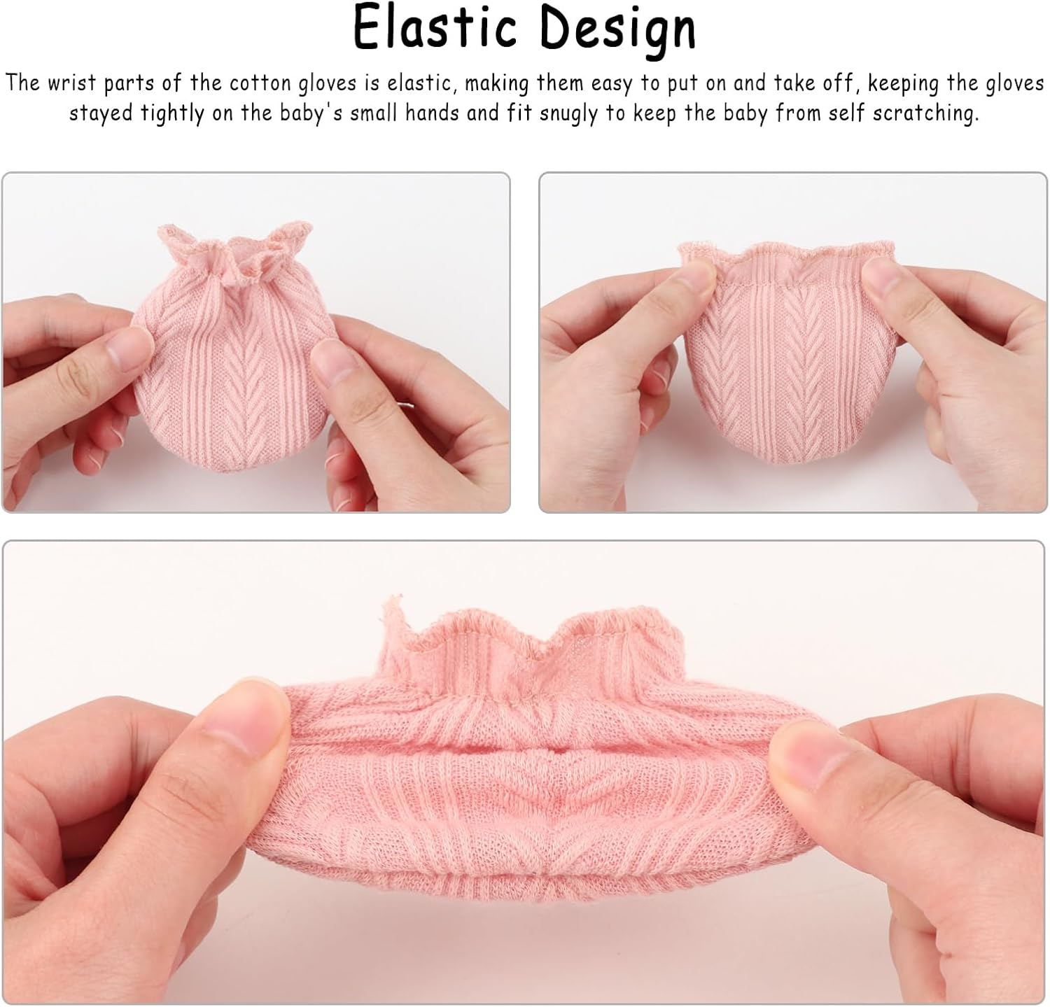 Perfect Newborn Gloves - Soft Hypoallergenic mittens for 0-6 Months
