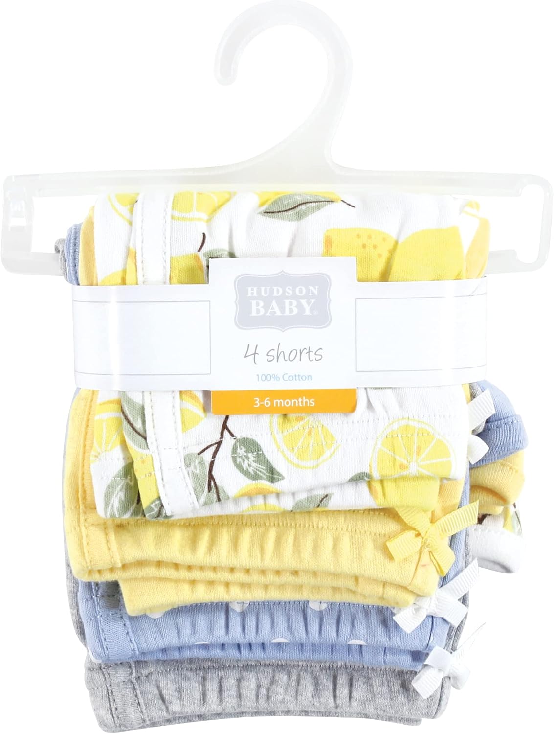Hudson Baby 4-Piece Cotton Shorts Set for Girls