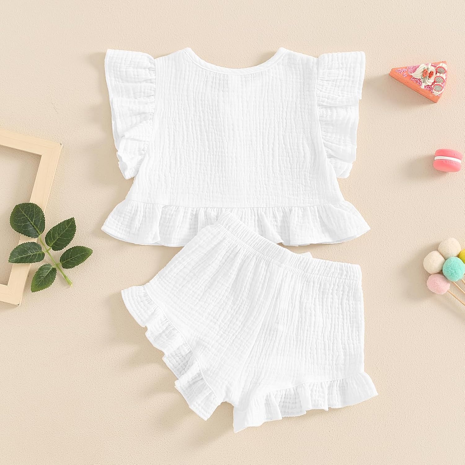 Summer Fun Ruffle Sleeveless Set