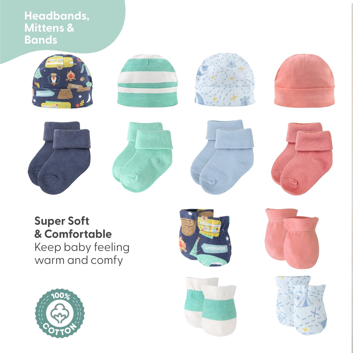The Peanutshell Layette Gift Set - 30 Piece for Newborn Boys Girls