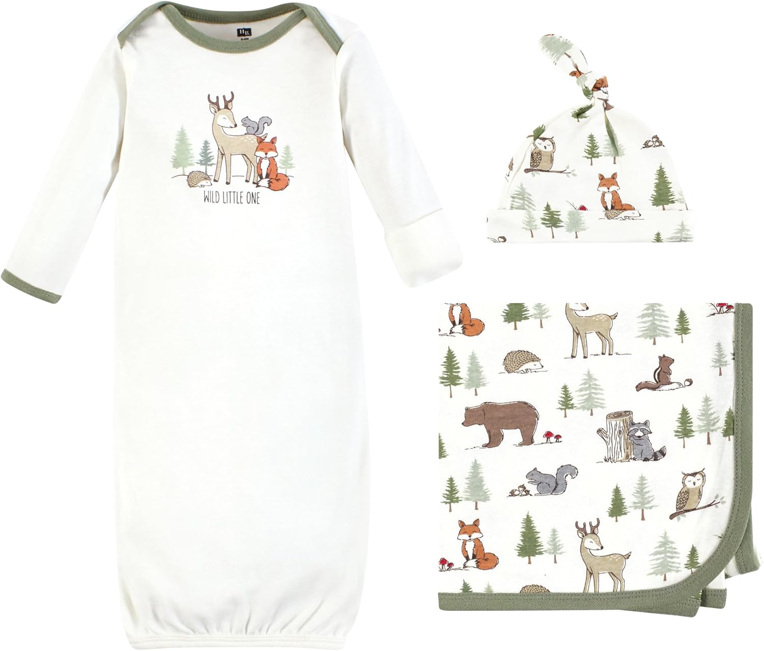 Unisex Baby Gown Set for 0-6 Months Hudson Baby