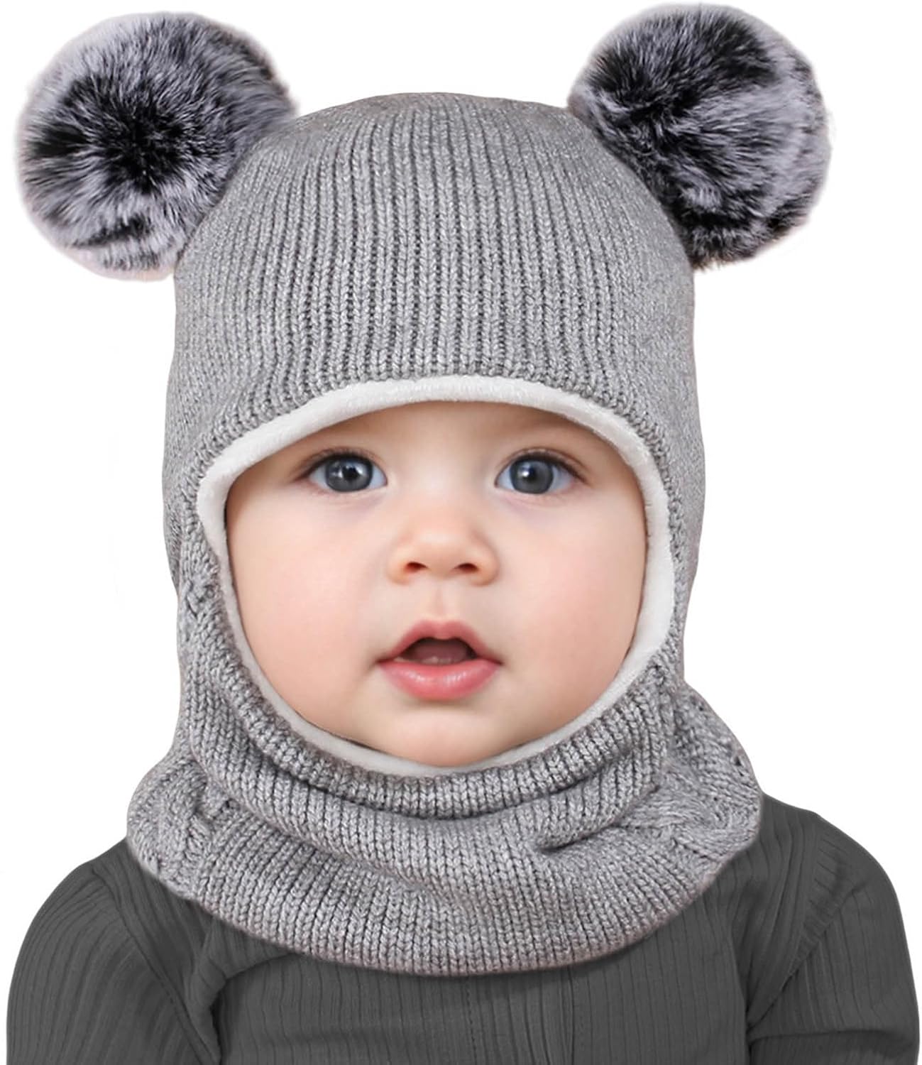 Winter Infant Balaclava Beanie Set for Kids