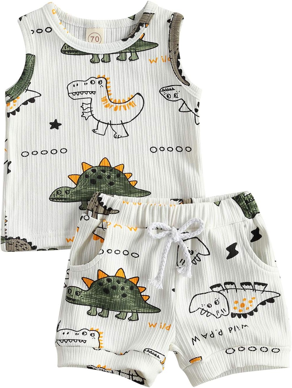 Ledy Champswiin dinosaur summer outfit set