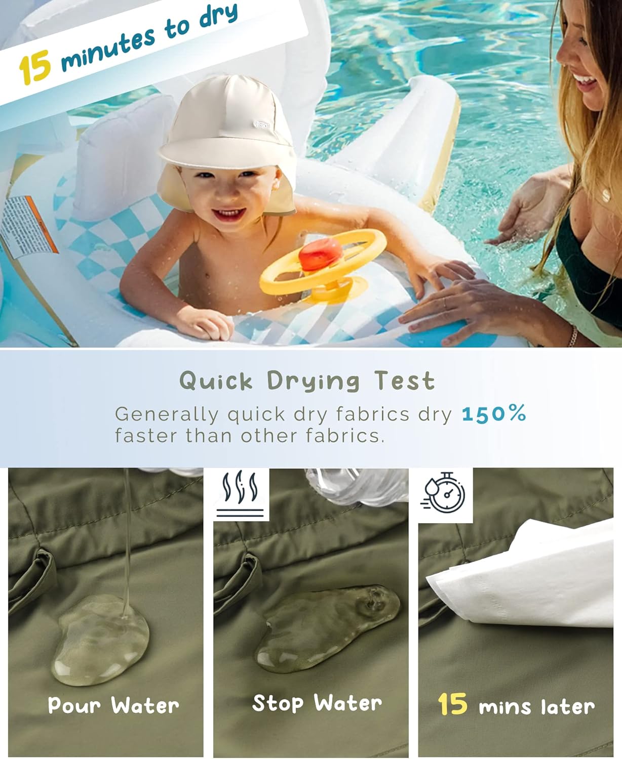 Adjustable Baby Sun_hat UPF 50 for Boys Girls