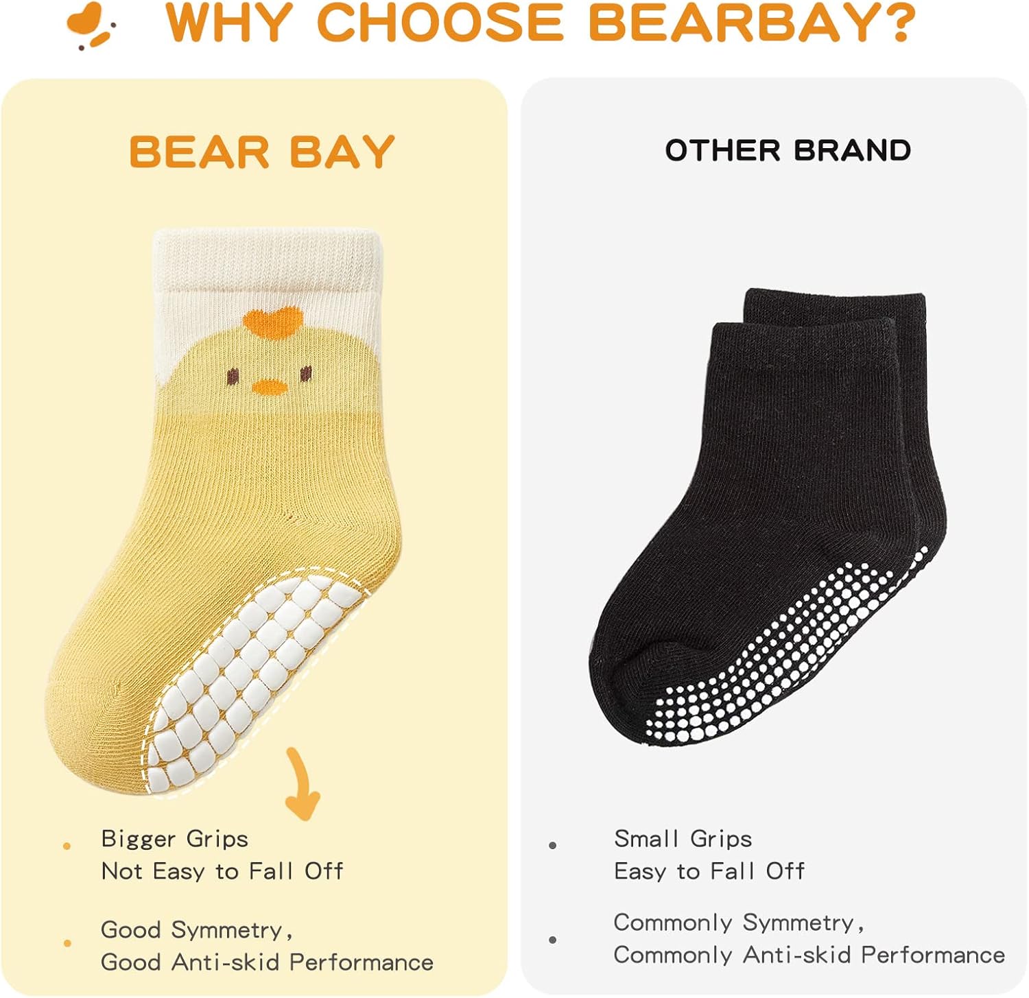Safety Comfort Baby Non-Slip Ankle Socks