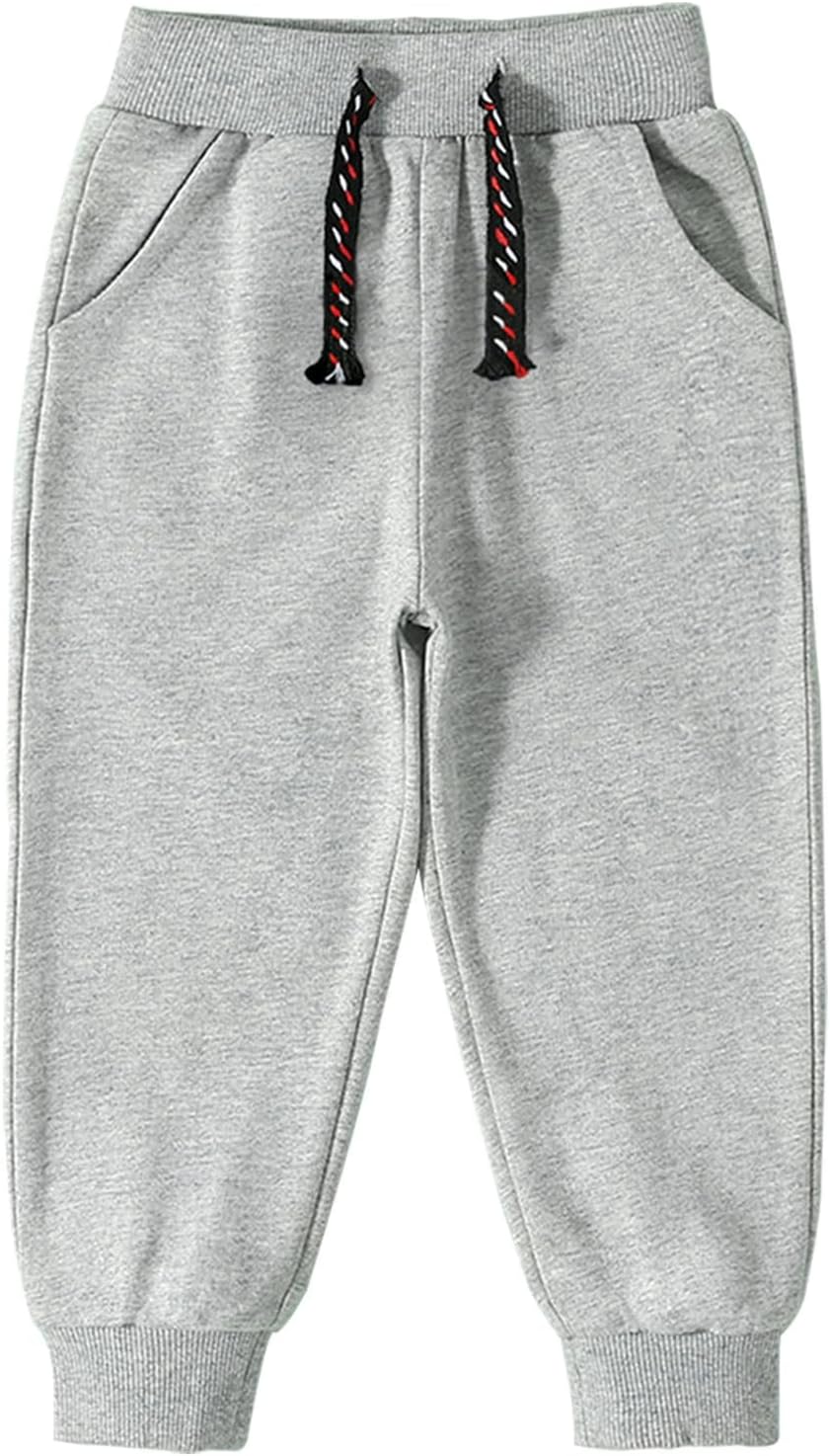 Funnymore 3-Piece Toddler Cotton Pullover Sweatpants with Drawstring